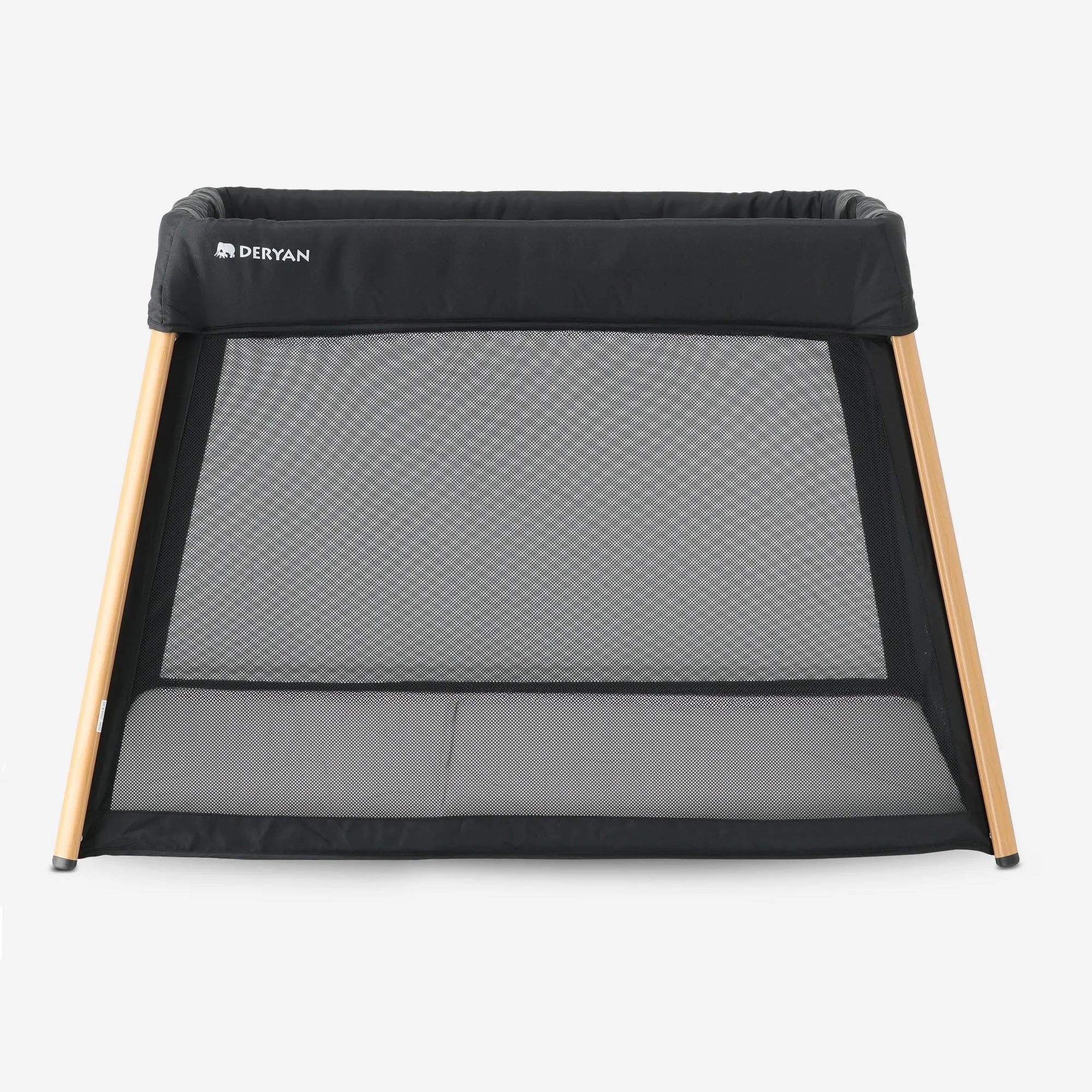 2-in-1 Camping Bed and Playpen - Includes a floor riser - Wood-look - Image 5