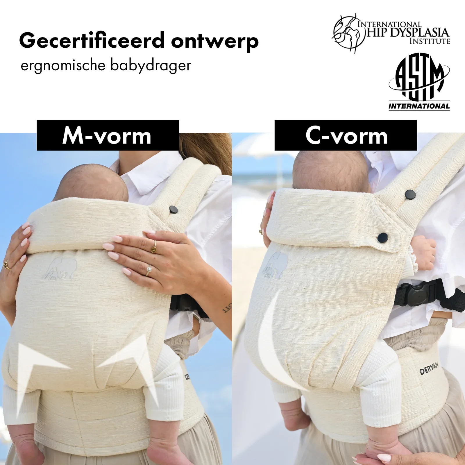 Amora Baby Carrier Agus Oat in Linen Nougat - Image 3