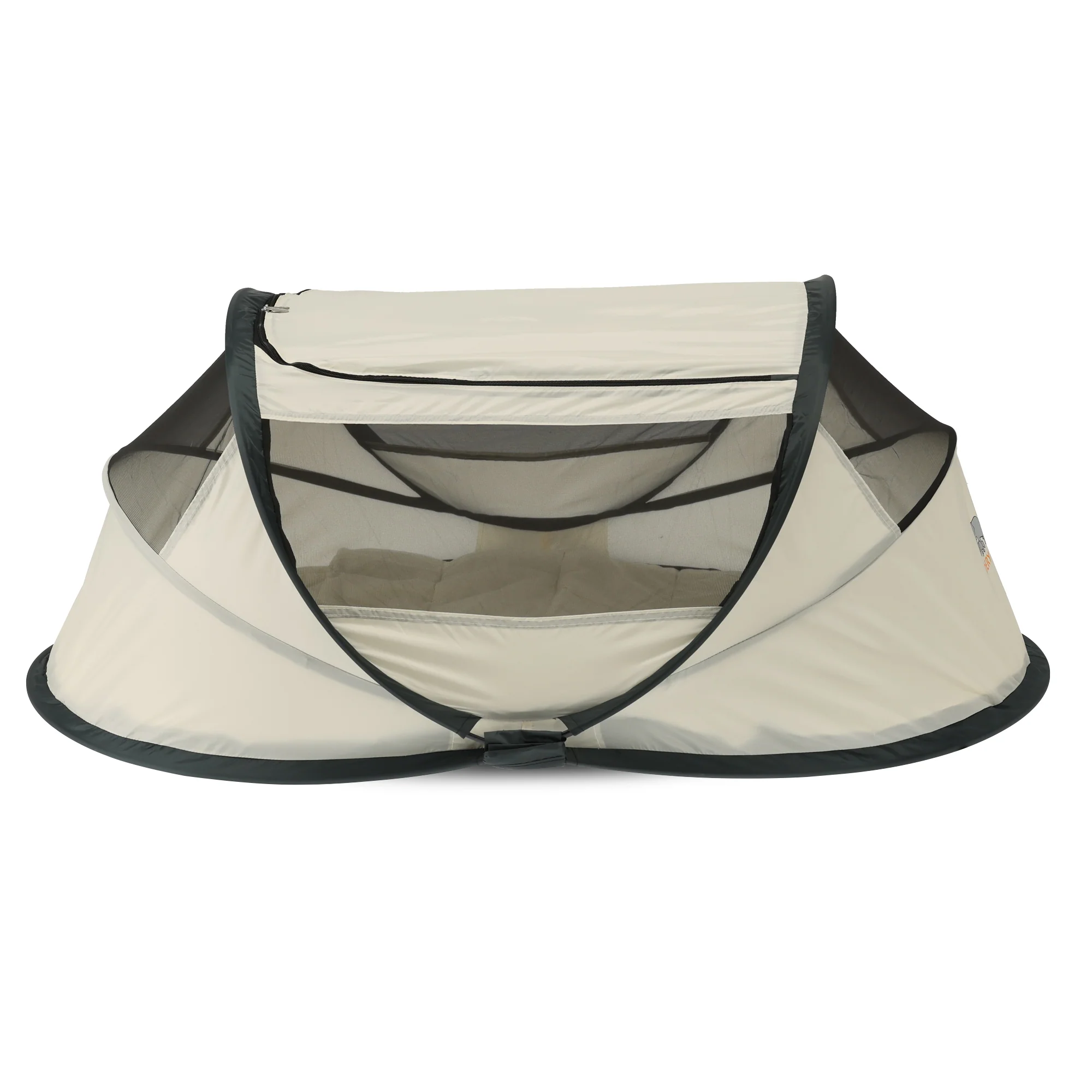 BabyBox Baby Tent Camping Crib + Cotton Blanket - Cream
