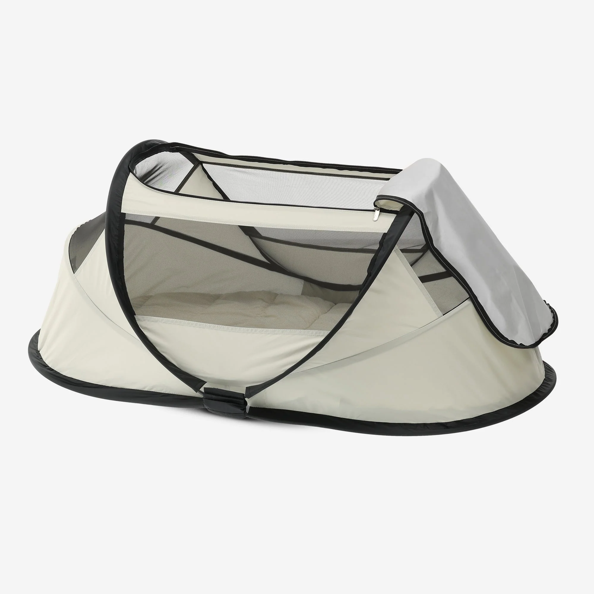BabyBox Baby Tent Camping Crib + Cotton Blanket - Ivory - Image 10