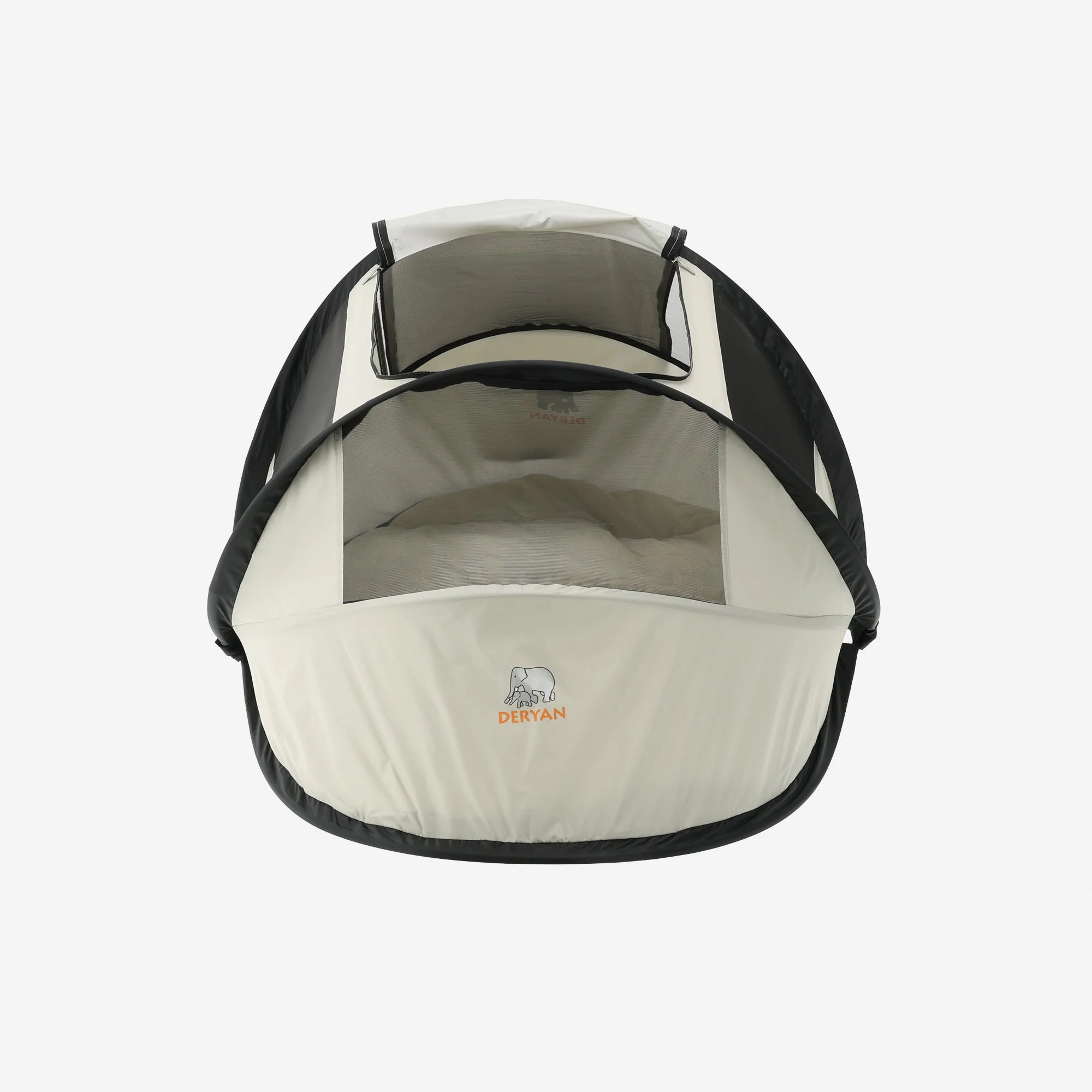 BabyBox Baby Tent Camping Crib + Cotton Blanket - Ivory - Image 8