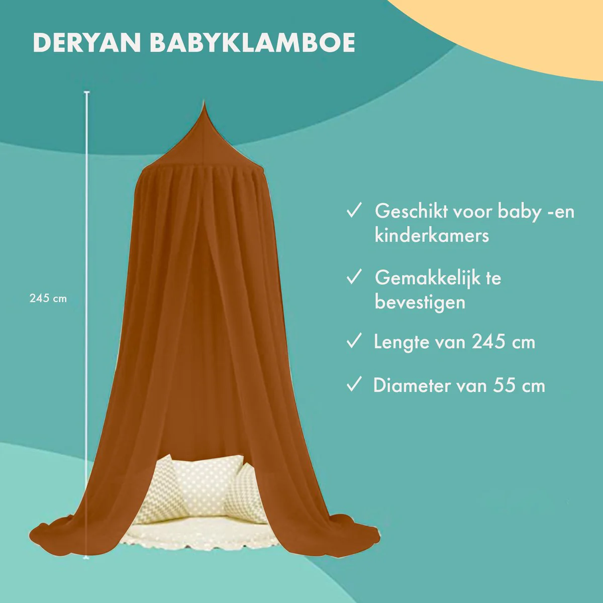 Baby Mosquito Net Caramel - Image 10