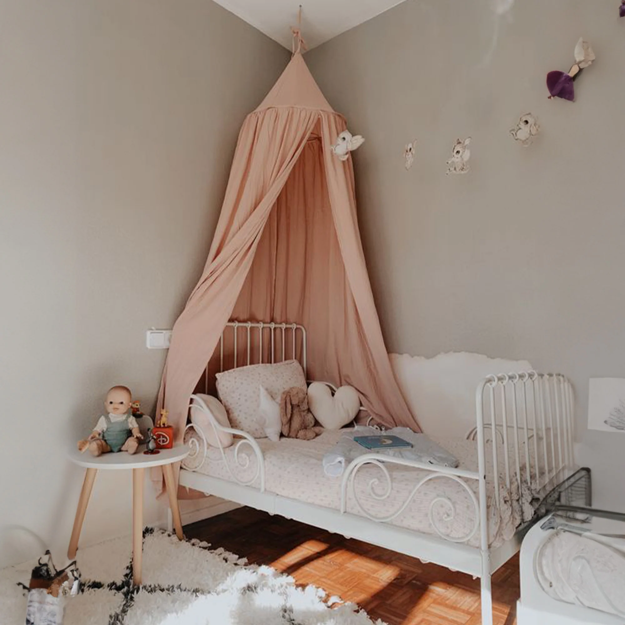 Baby Mosquito Net Pale Pink - Image 3