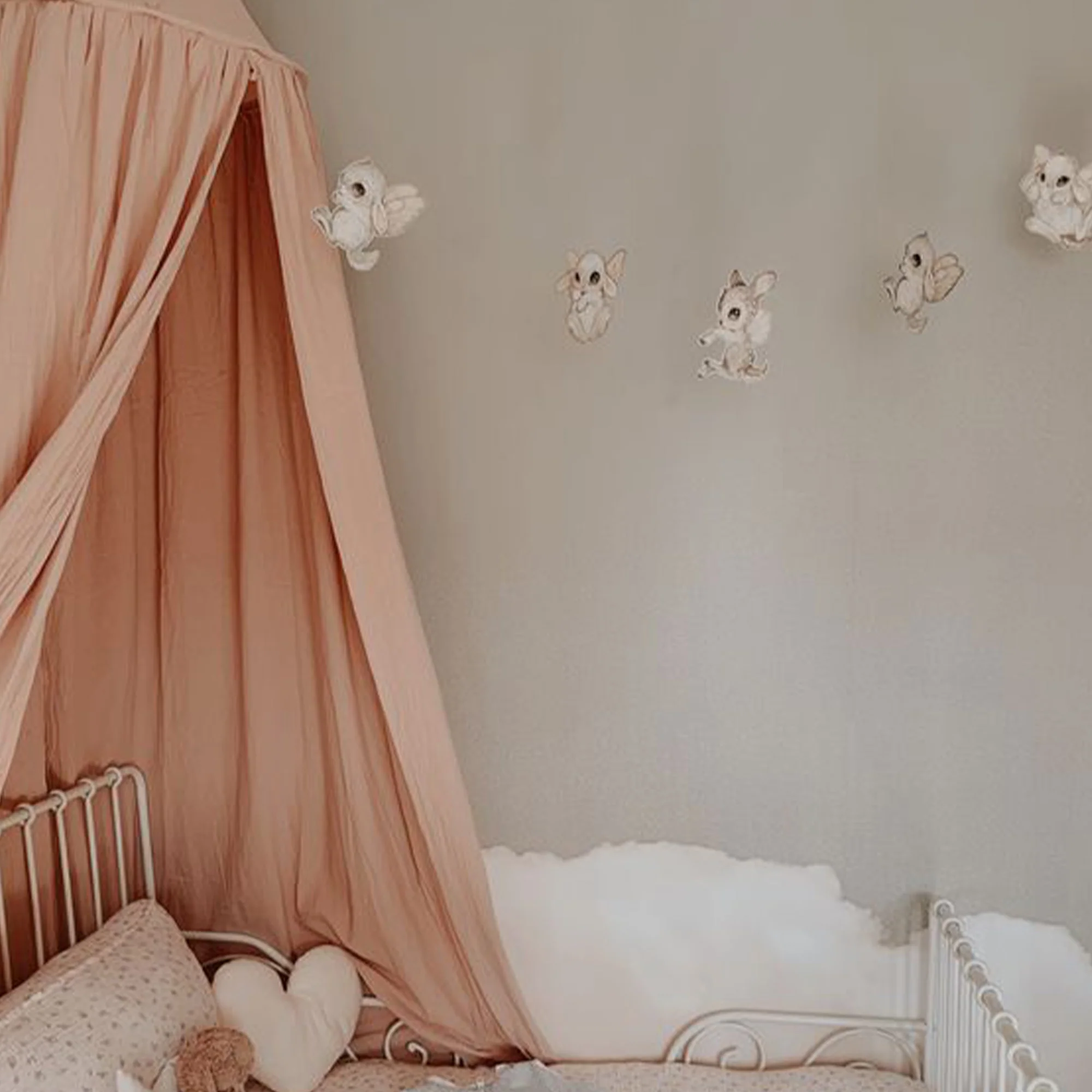 Baby Mosquito Net Pale Pink - Image 4
