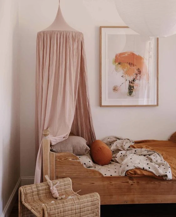 Baby Mosquito Net Pale Pink - Image 5