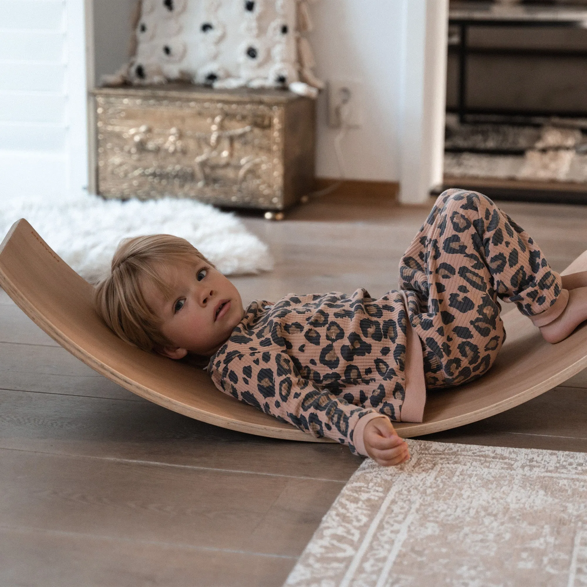 35.5" Wooden Felt Balance Board - Image 2
