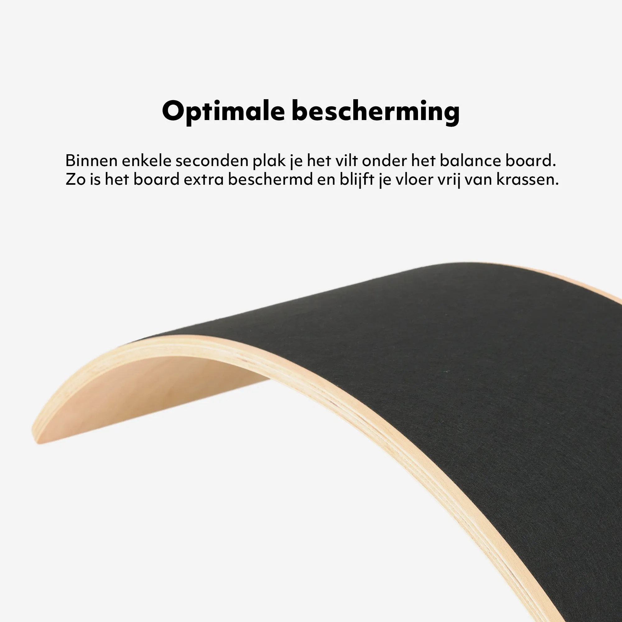 35.5" Wooden Felt Balance Board - Image 4