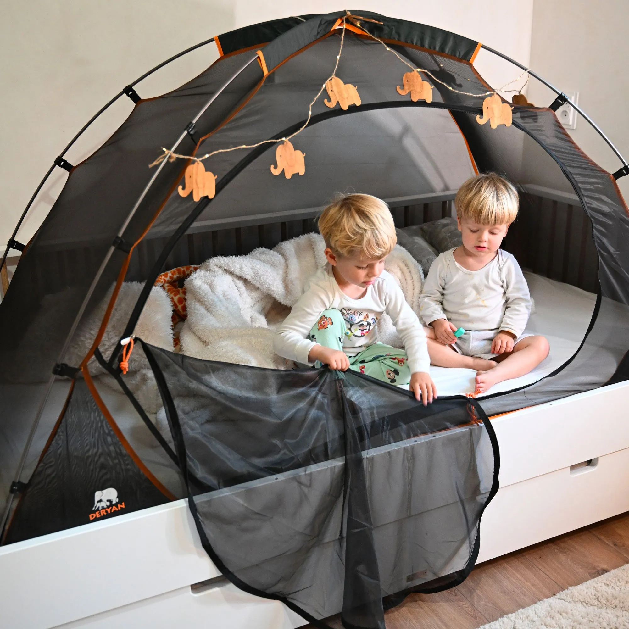 Bed Tent Black 78.8"x35.5" - Image 5