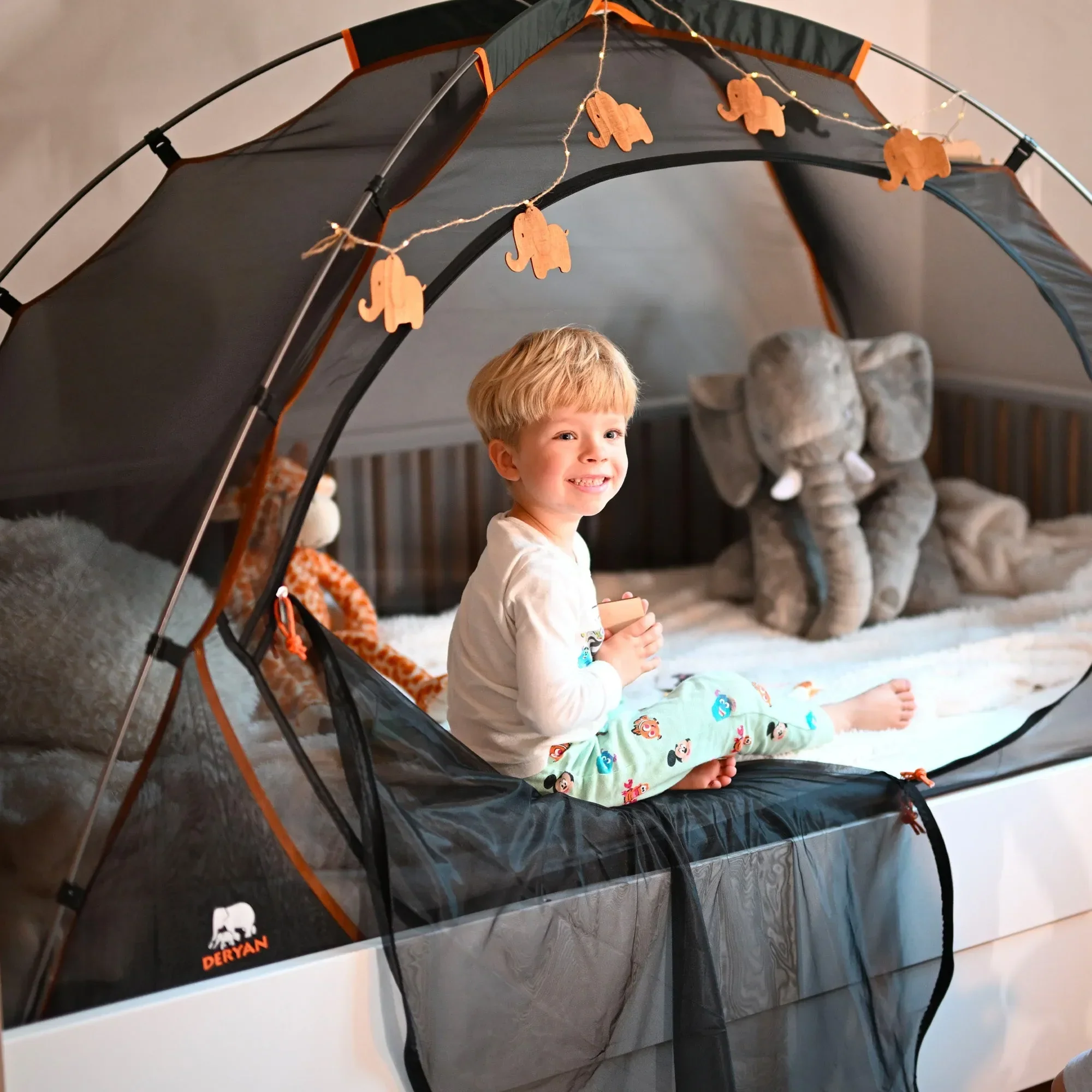 Bed Tent Black 78.8"x35.5" - Image 6
