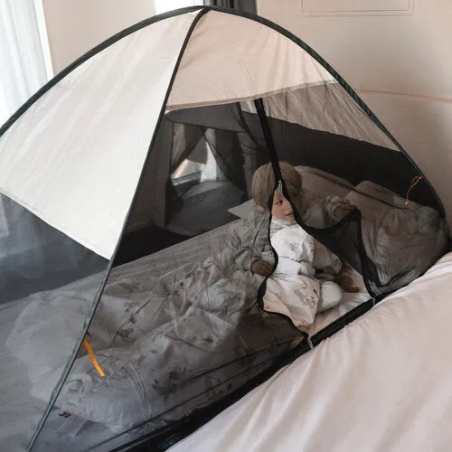 Bed Tent Pop-Up Cream 200x90 - Image 3