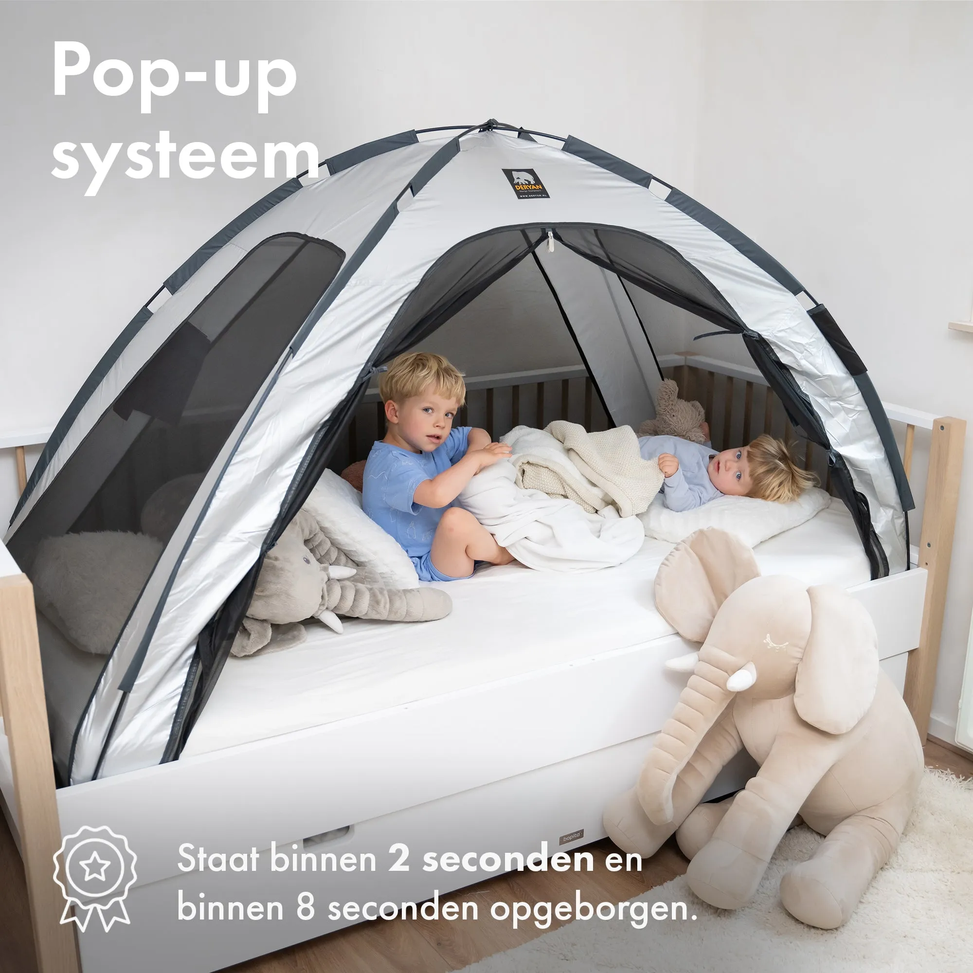 Bed Tent Silver 78.8"x35.5" - Image 3