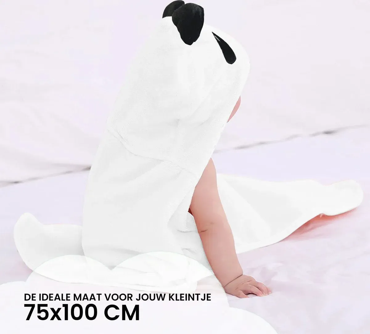 Bear Multifunctional Baby Fleece Blanket with Hood – Swaddle Blanket – Blanket 29.6"x39.4" - Image 5