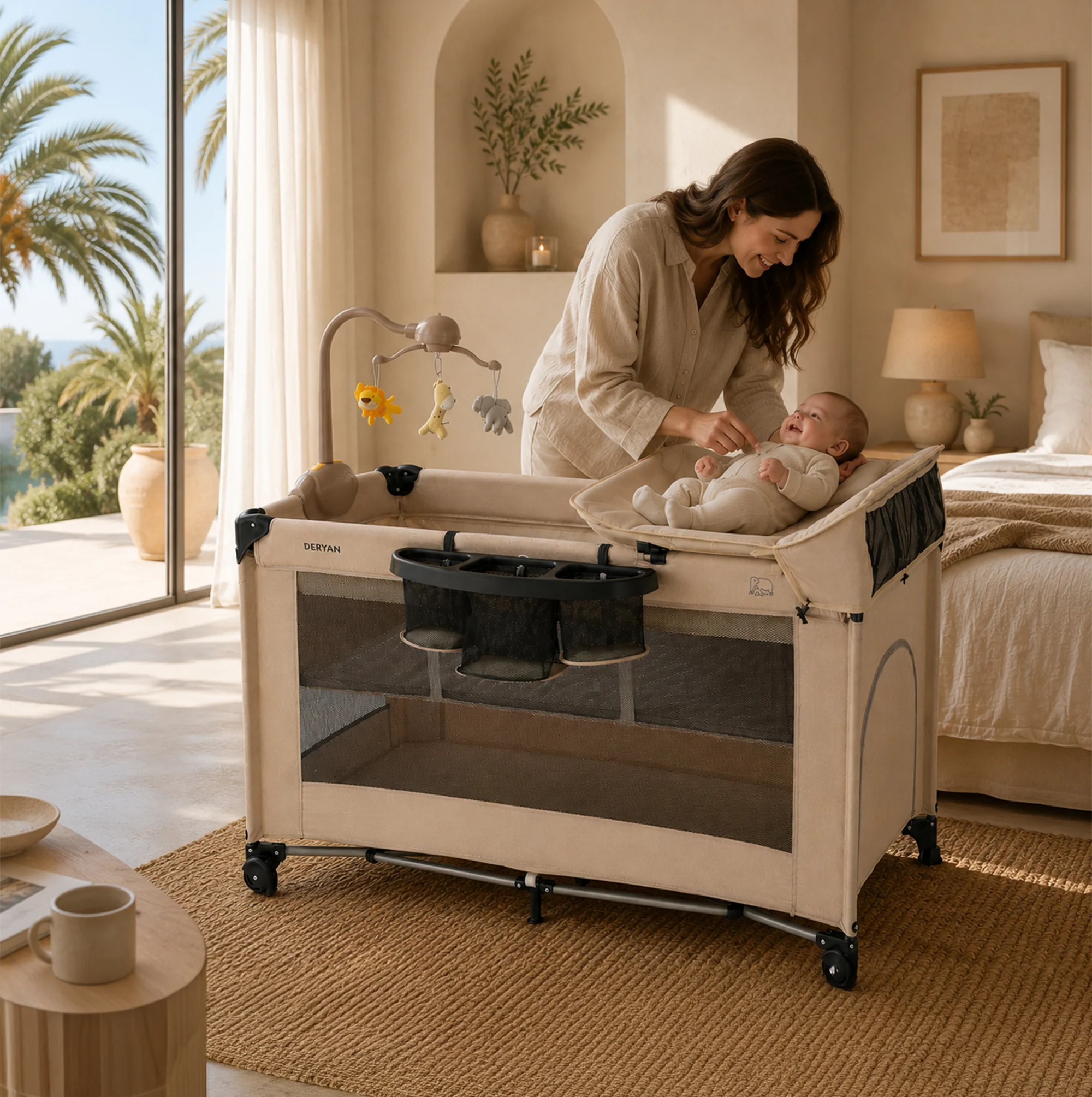 Believer Luxury Camping Bed - Includes Raised Base - Nougat - Image 2
