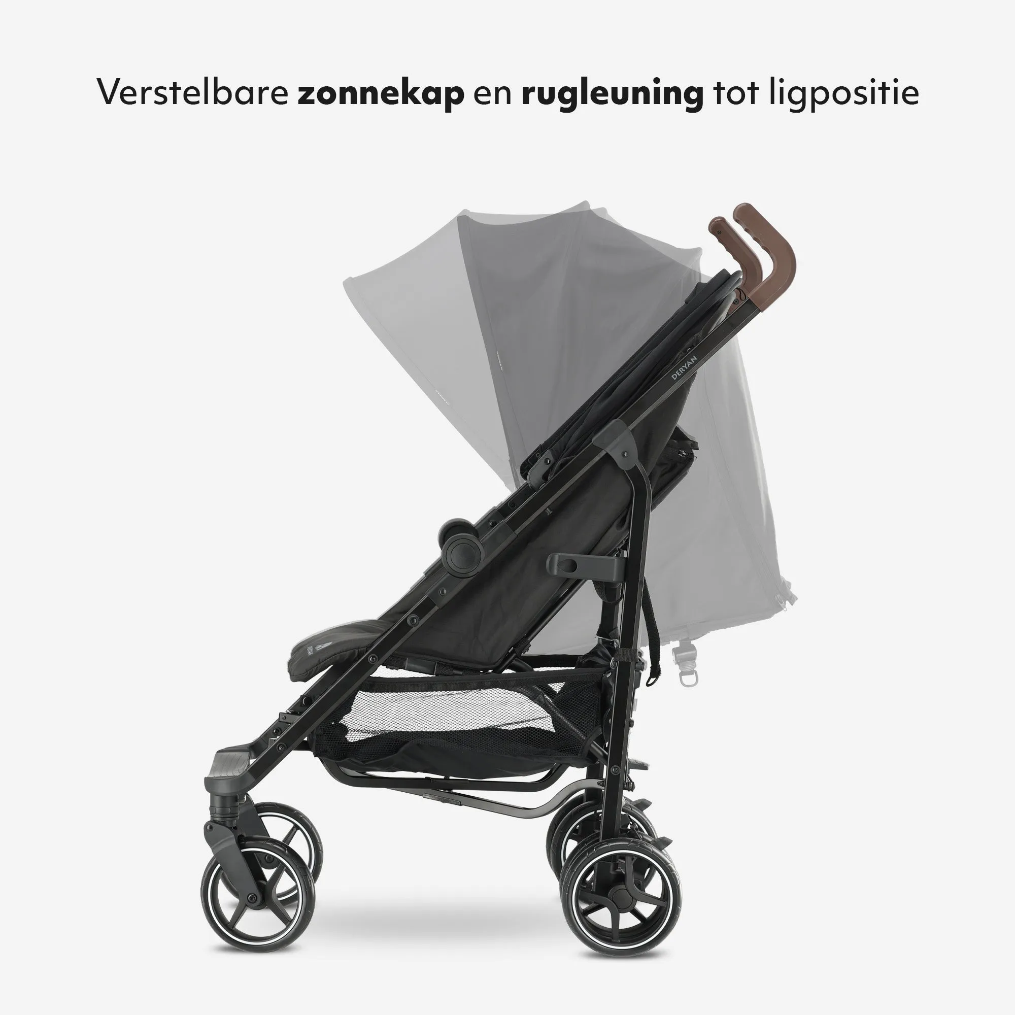 Bobbie Umbrella Stroller - Includes mosquito net - Includes carry bag - Suitable for children up to 48.5 lbs - Black - Image 10