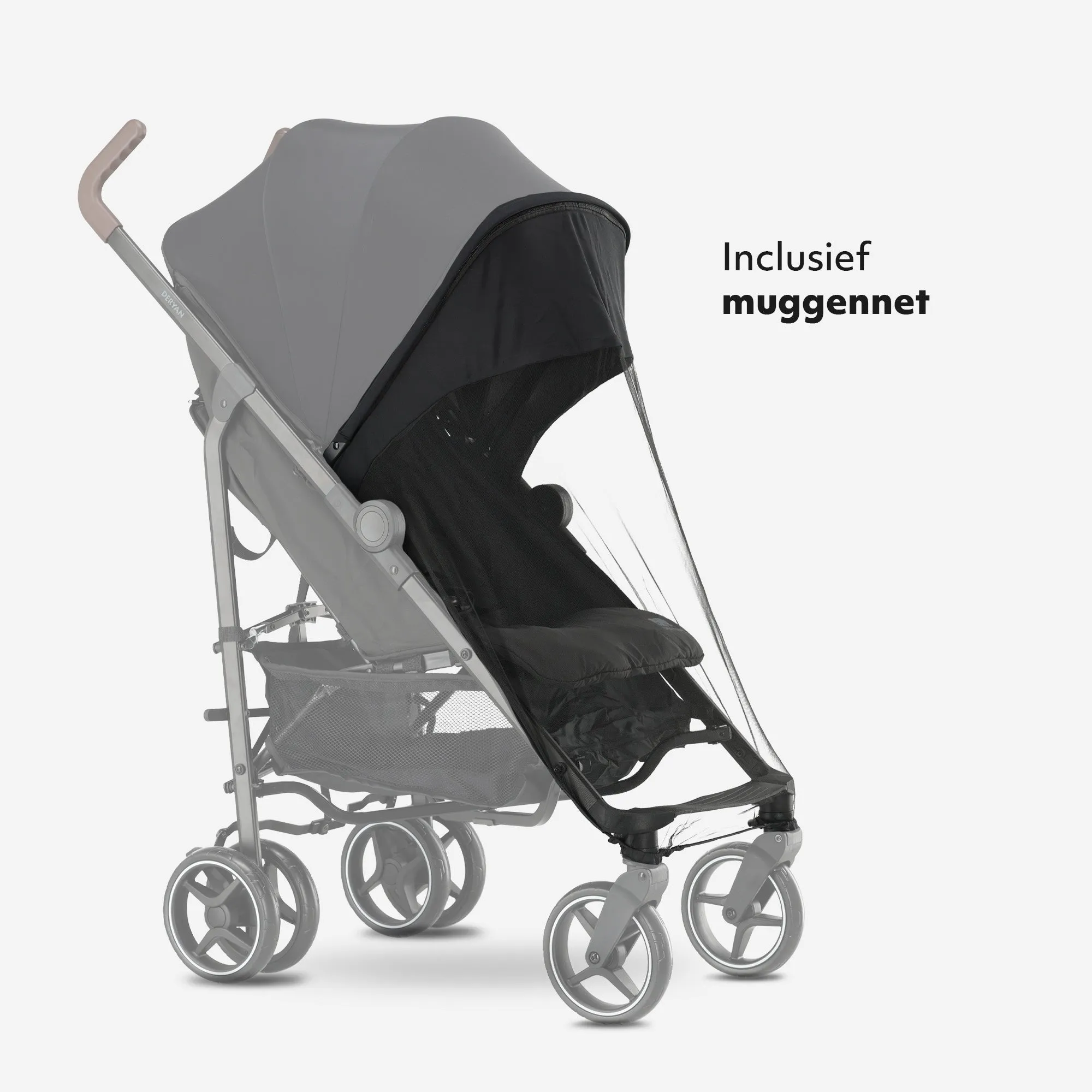 Bobbie Umbrella Stroller - Includes mosquito net - Includes carry bag - Suitable for children up to 48.5 lbs - Black - Image 4