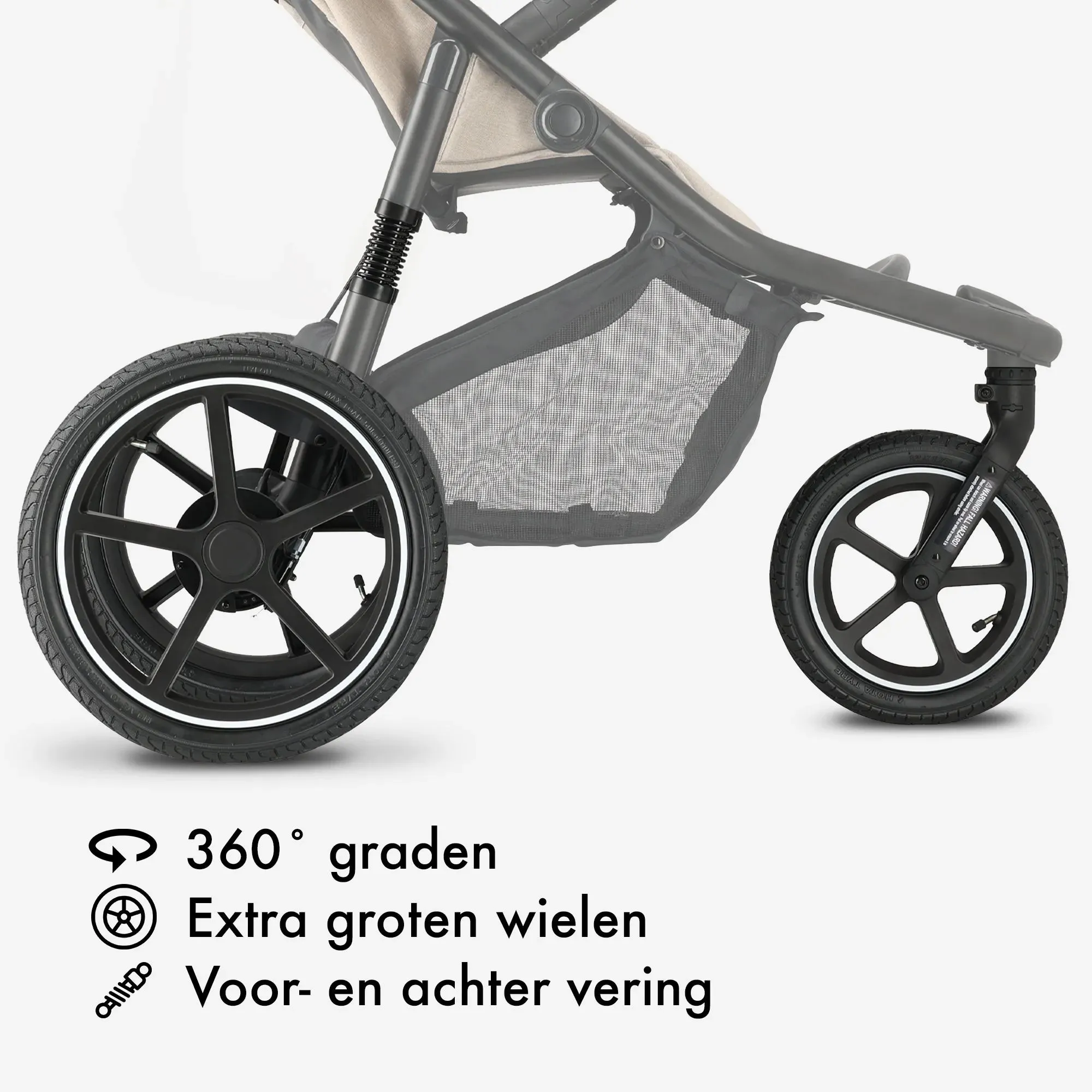 Bolt Running Stroller Cream - Image 10