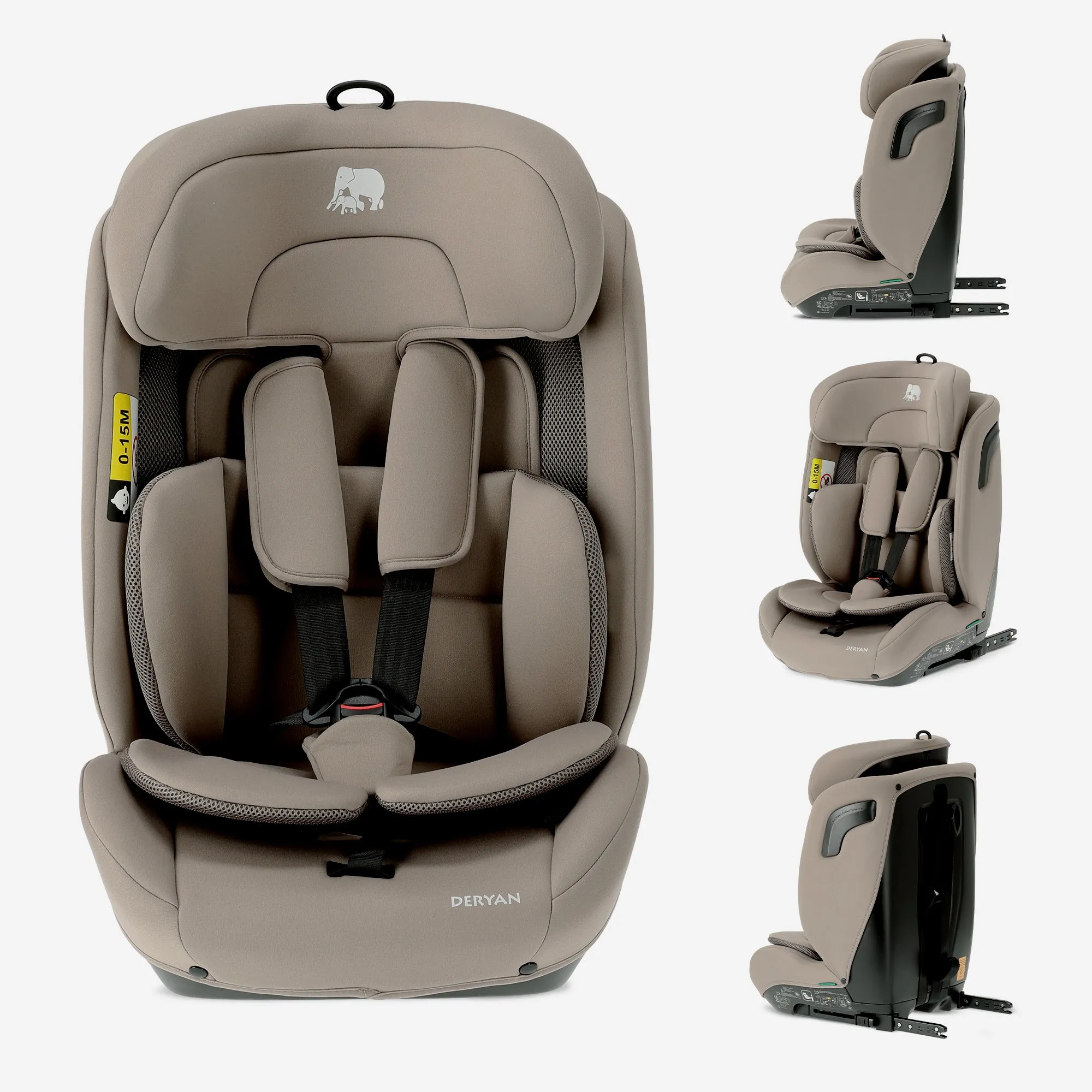 Carter Luxe i-Size/Isofix Car Seat 76–150 cm – 9–36 kg – Truffle Nougat