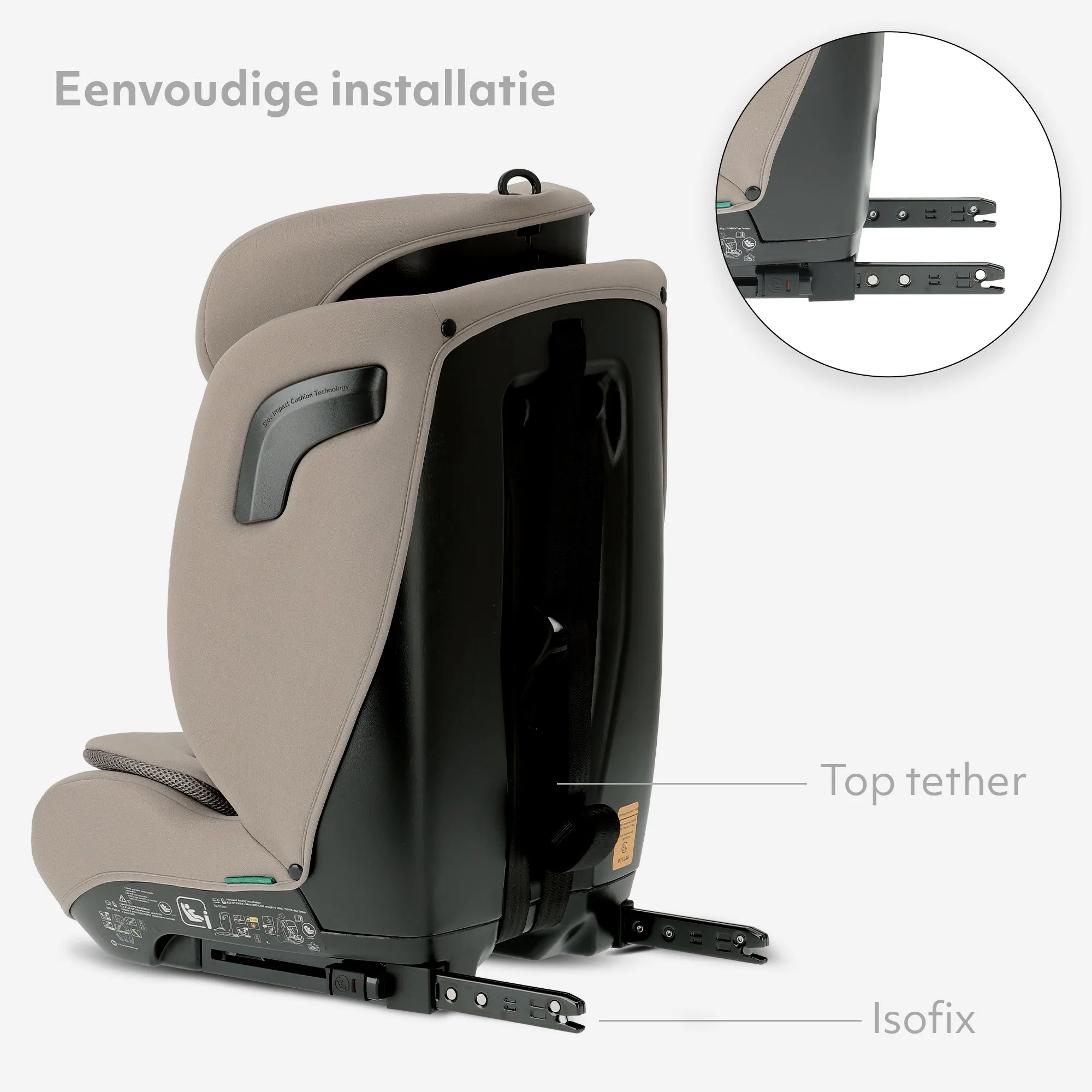 Carter Luxe i-Size/Isofix Car Seat 76–150 cm – 9–36 kg – Truffle Nougat - Image 6