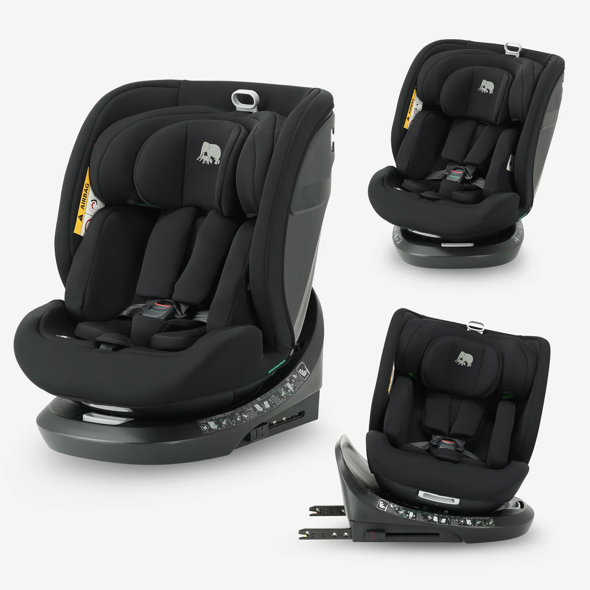 Cassie Luxe I-Size Car Seat - Group 0-1-2-3 - Isofix - 360° Rotatable - Black
