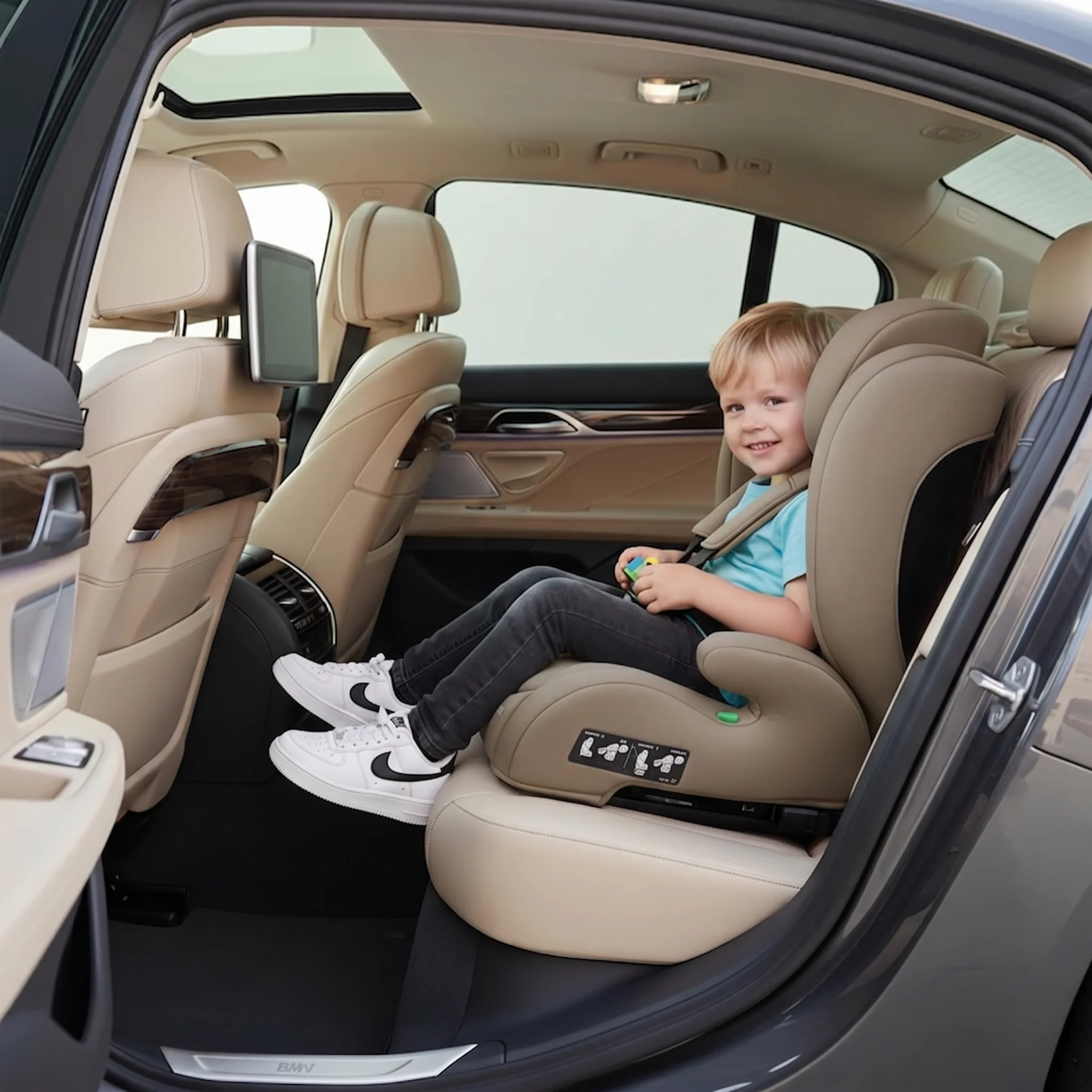 Charlie Basic i-Size Car Seat - From 3.5 years to approx. 12 years - Group 2/3 - 100–150 cm - Truffle Nougat - Image 2