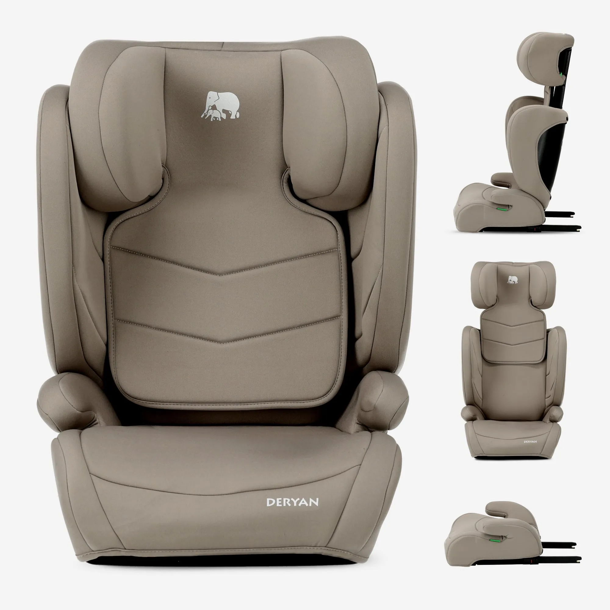 Charlie Luxe i-Size/Isofix Car Seat For ages 3.5 to approx. 12 years – 100–150 cm – Truffle Nougat
