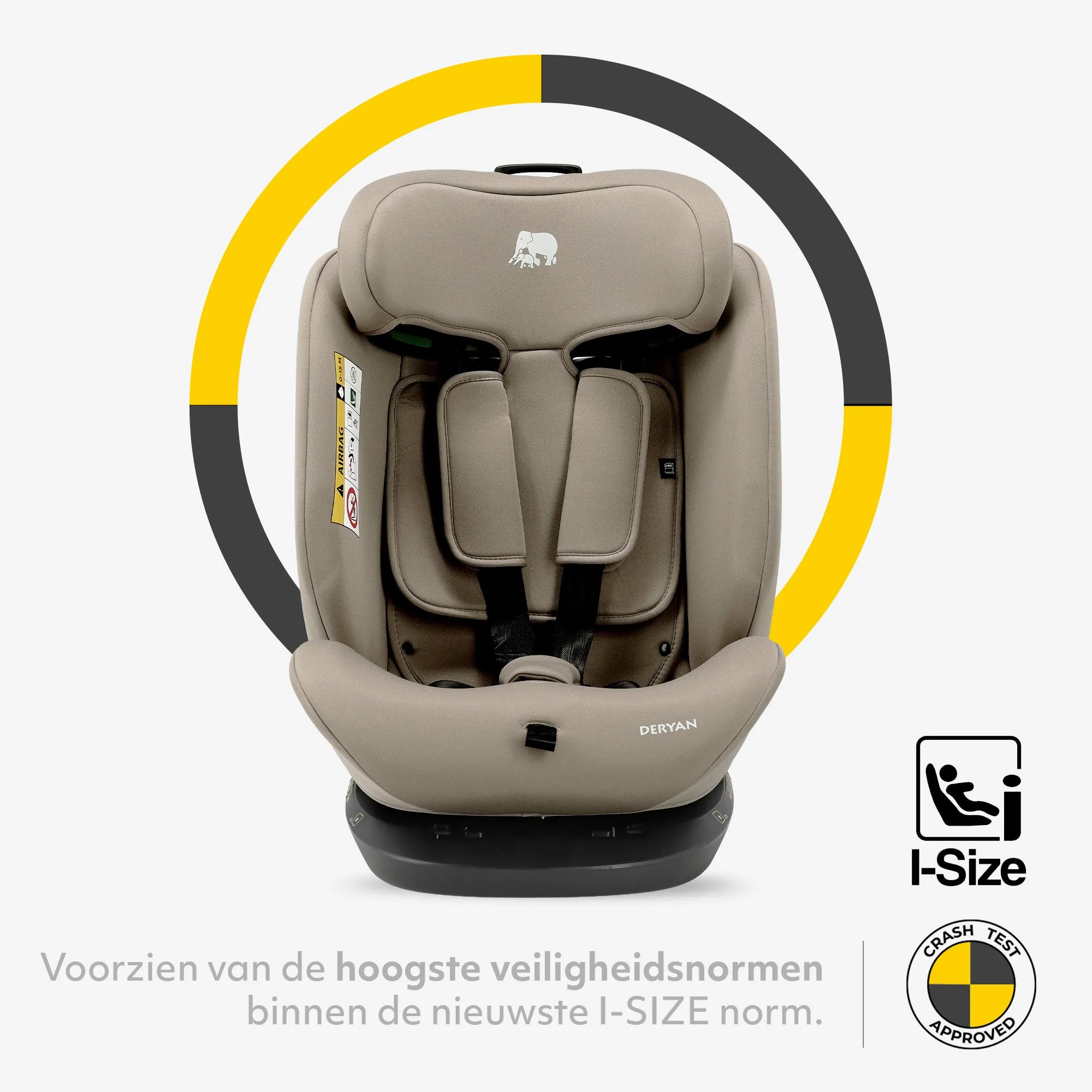 Clyde I-Size Car Seat - 40 to 150 cm - Truffle Nougat - Image 2