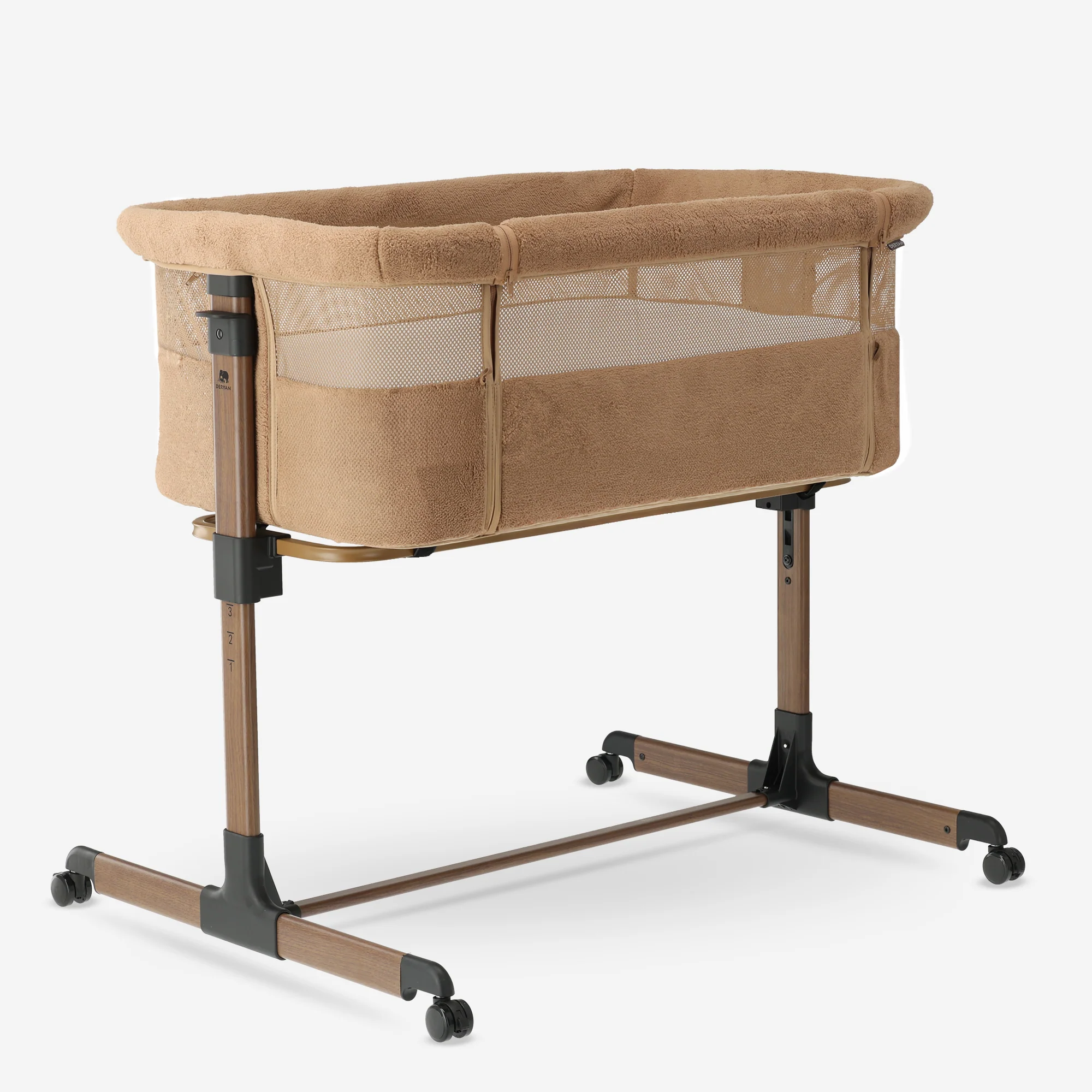 Snoozy Co-Sleeper Cradle - Teddy Brown