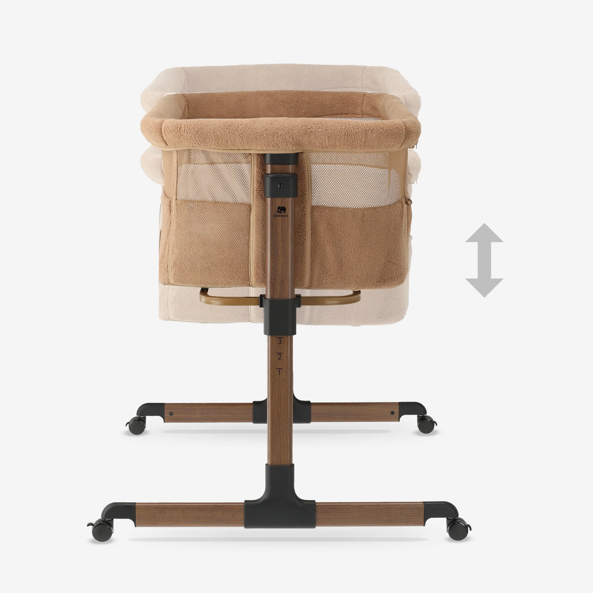 Snoozy Co-Sleeper Cradle - Teddy Brown - Image 7