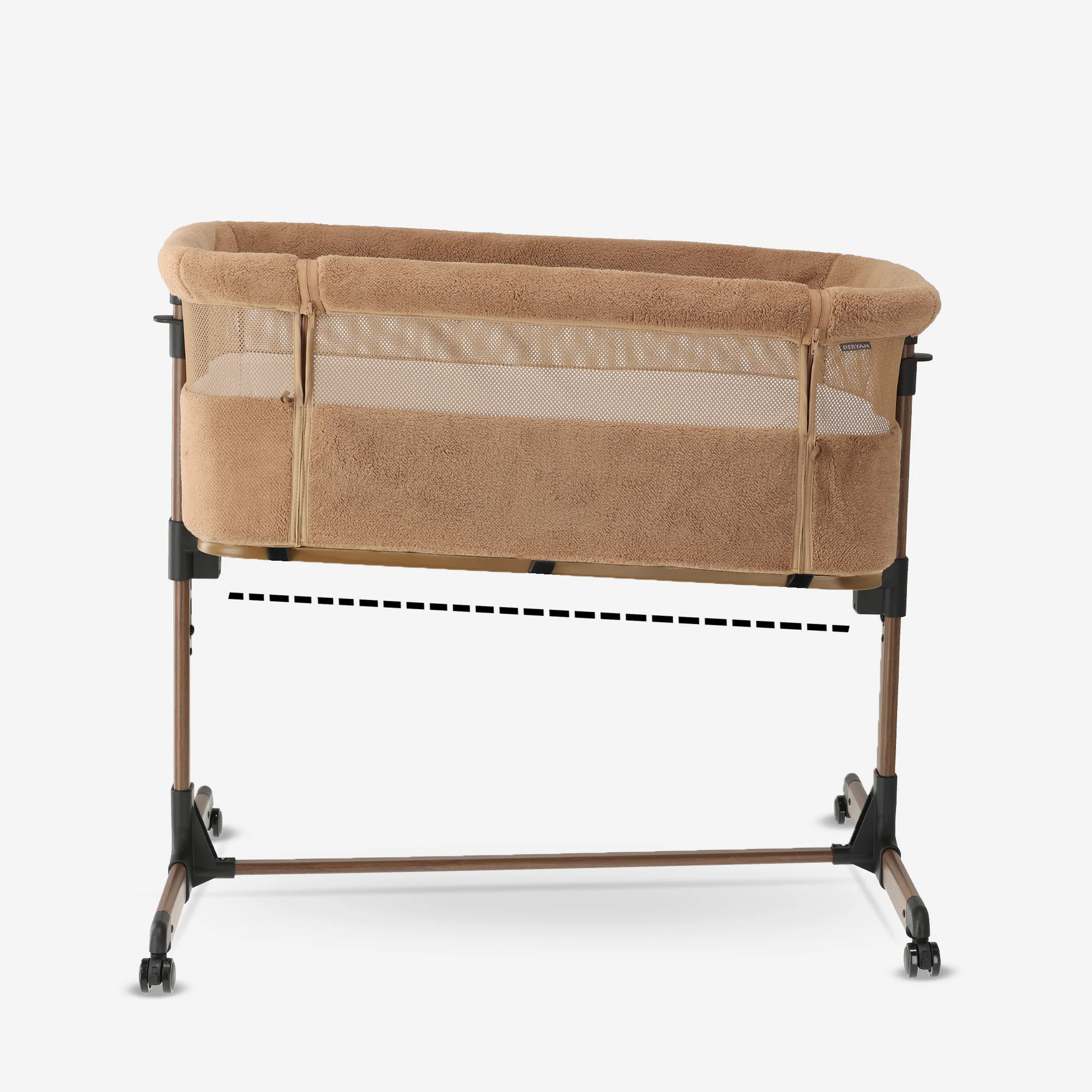 Snoozy Co-Sleeper Cradle - Teddy Brown - Image 8