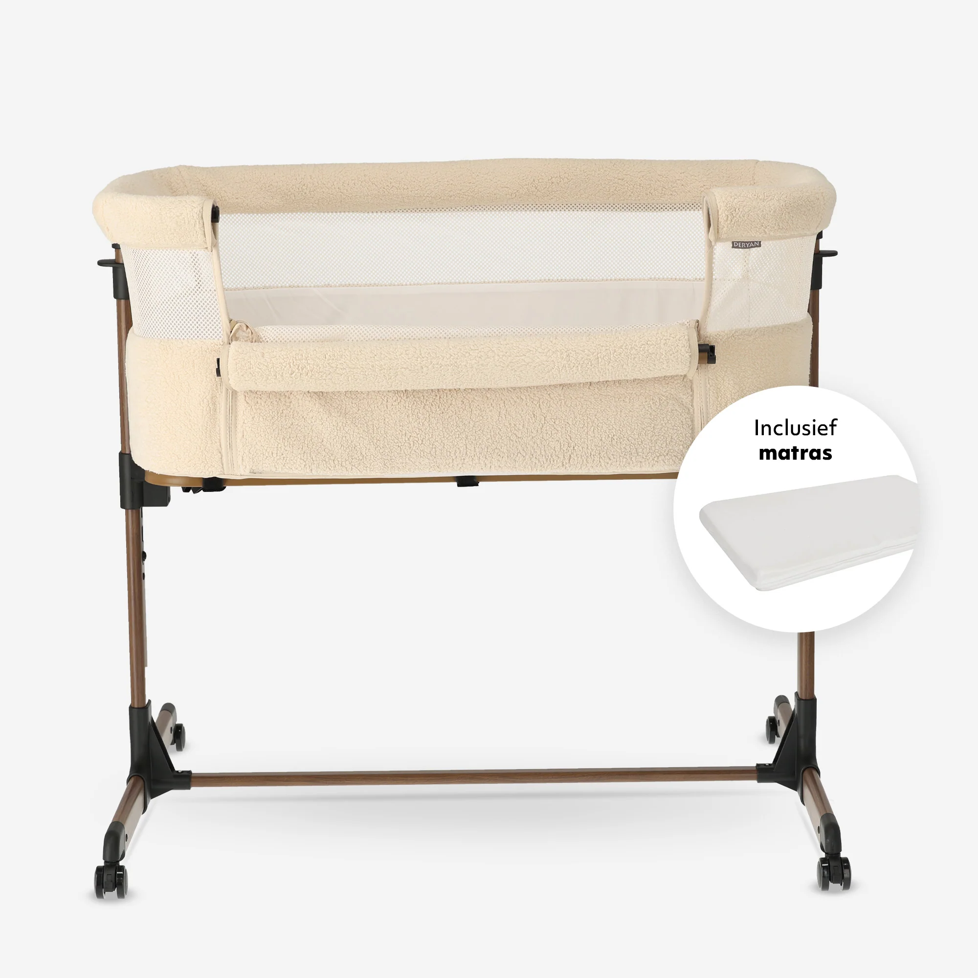 Snoozy Co-Sleeper Cradle - Teddy Nougat - Image 3