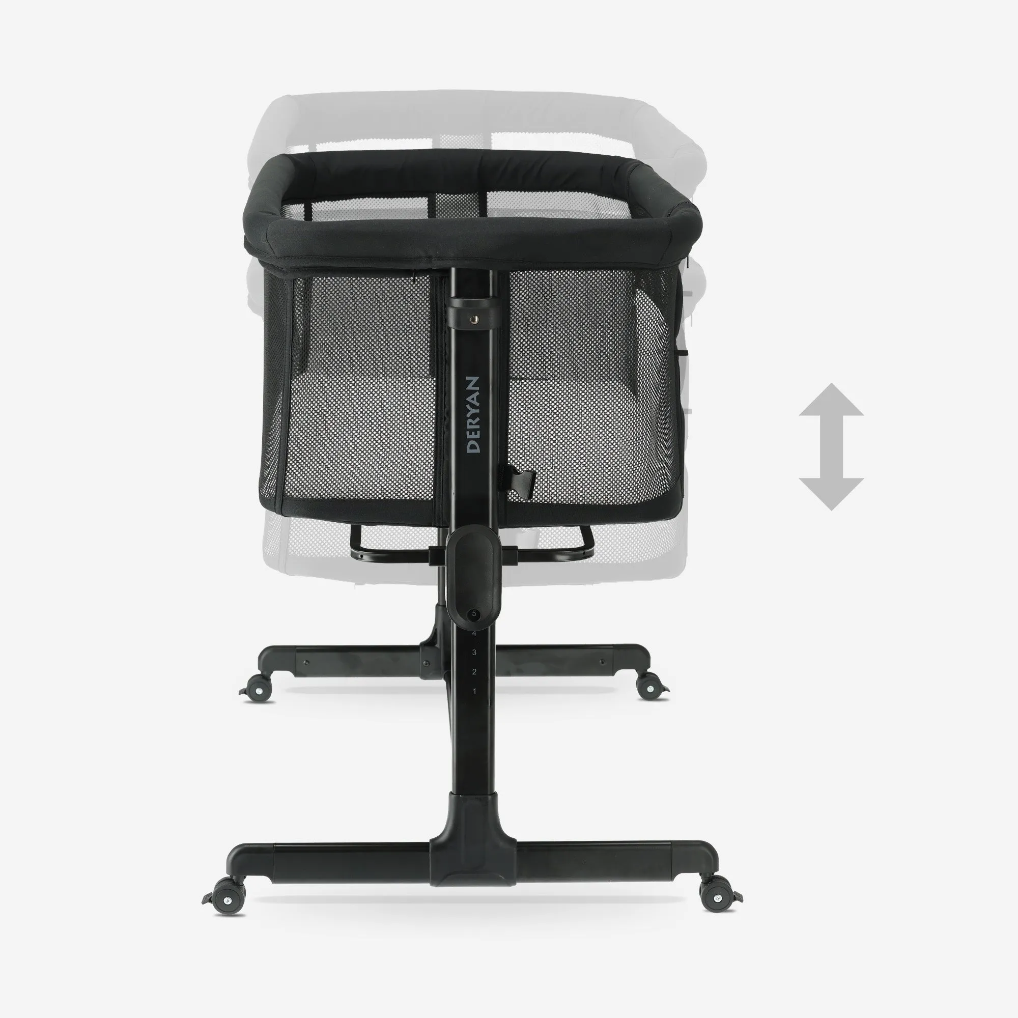 Co-Sleeper Snoozy Crib - Black - Image 5