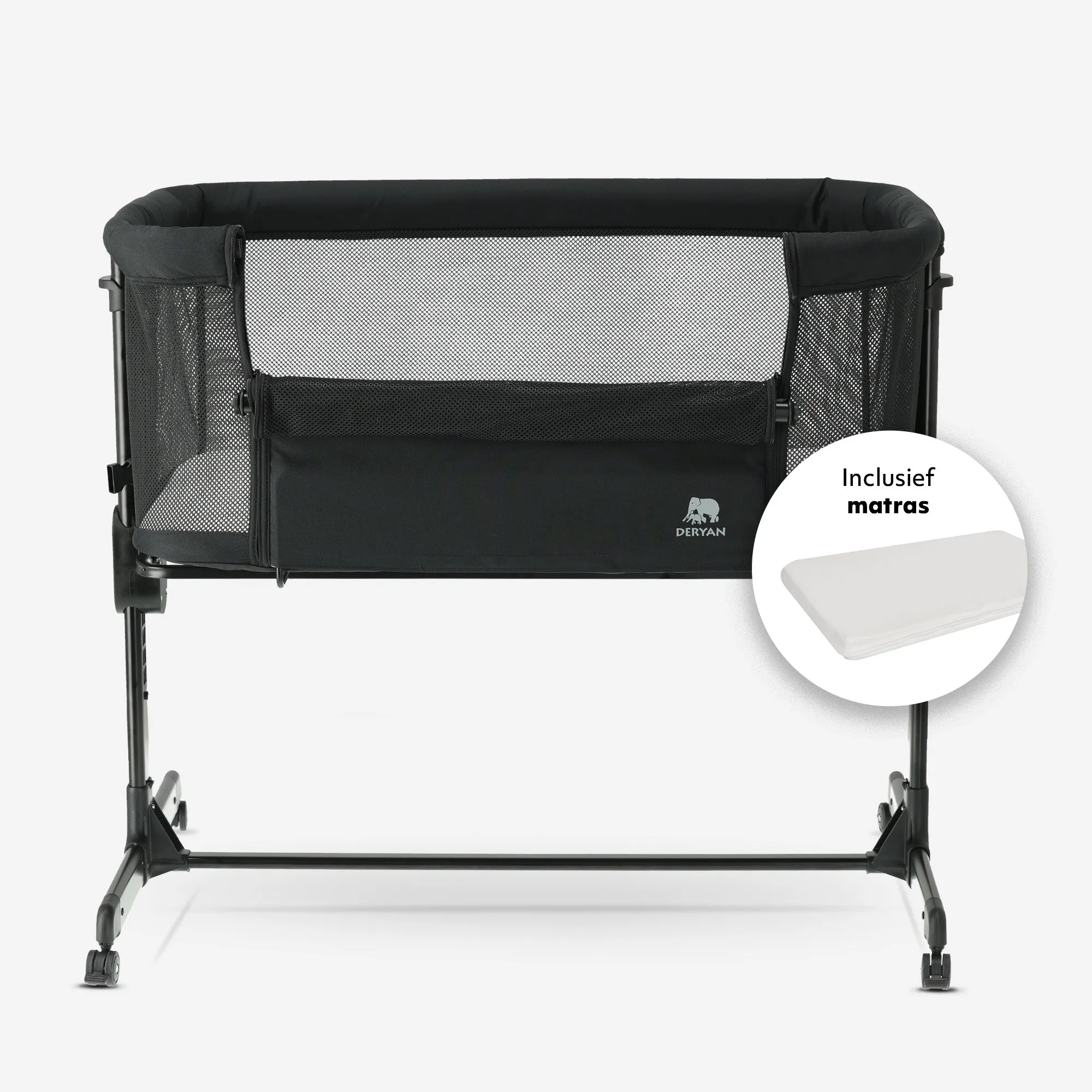 Co-Sleeper Snoozy Crib - Black - Image 6