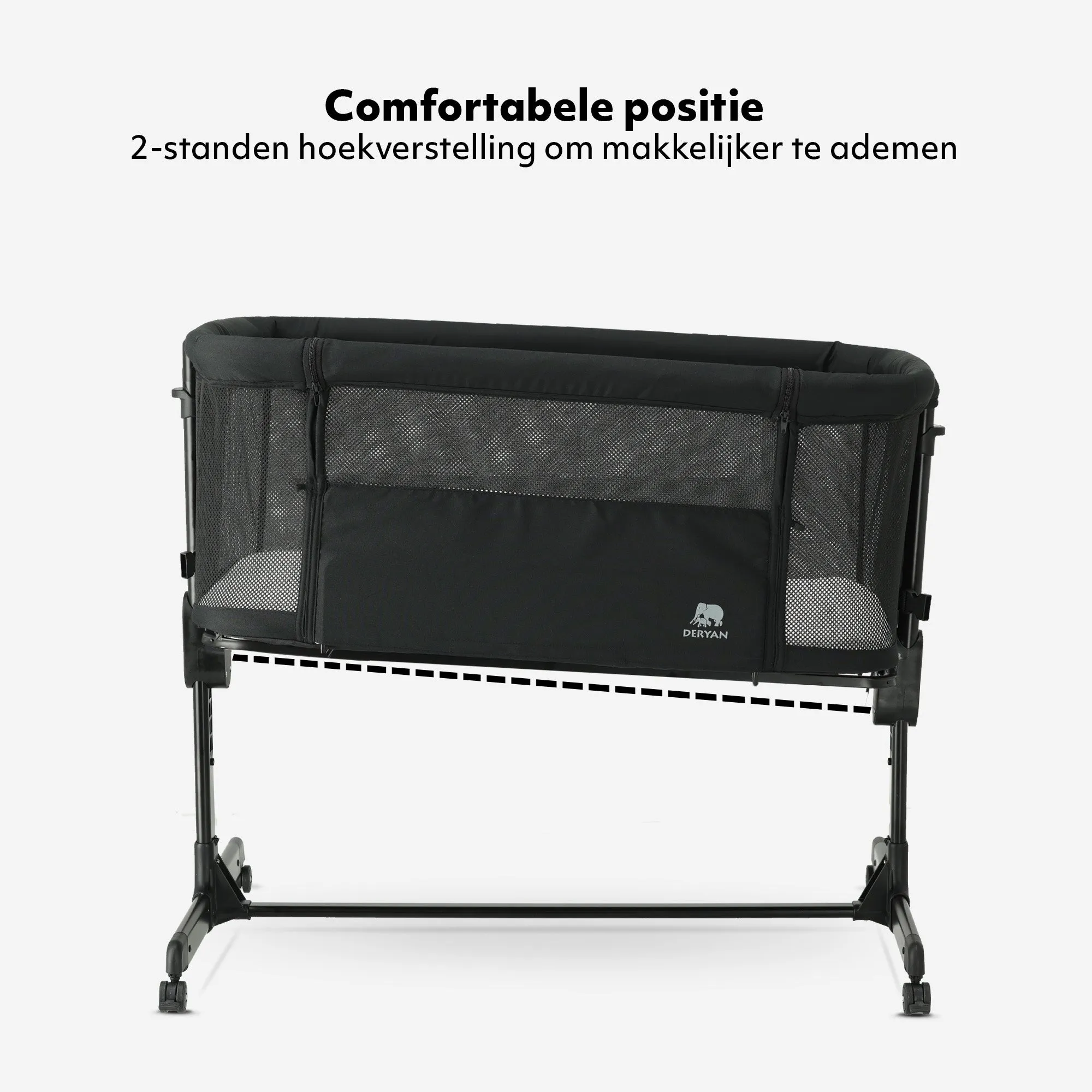 Co-Sleeper Snoozy Crib - Black - Image 7