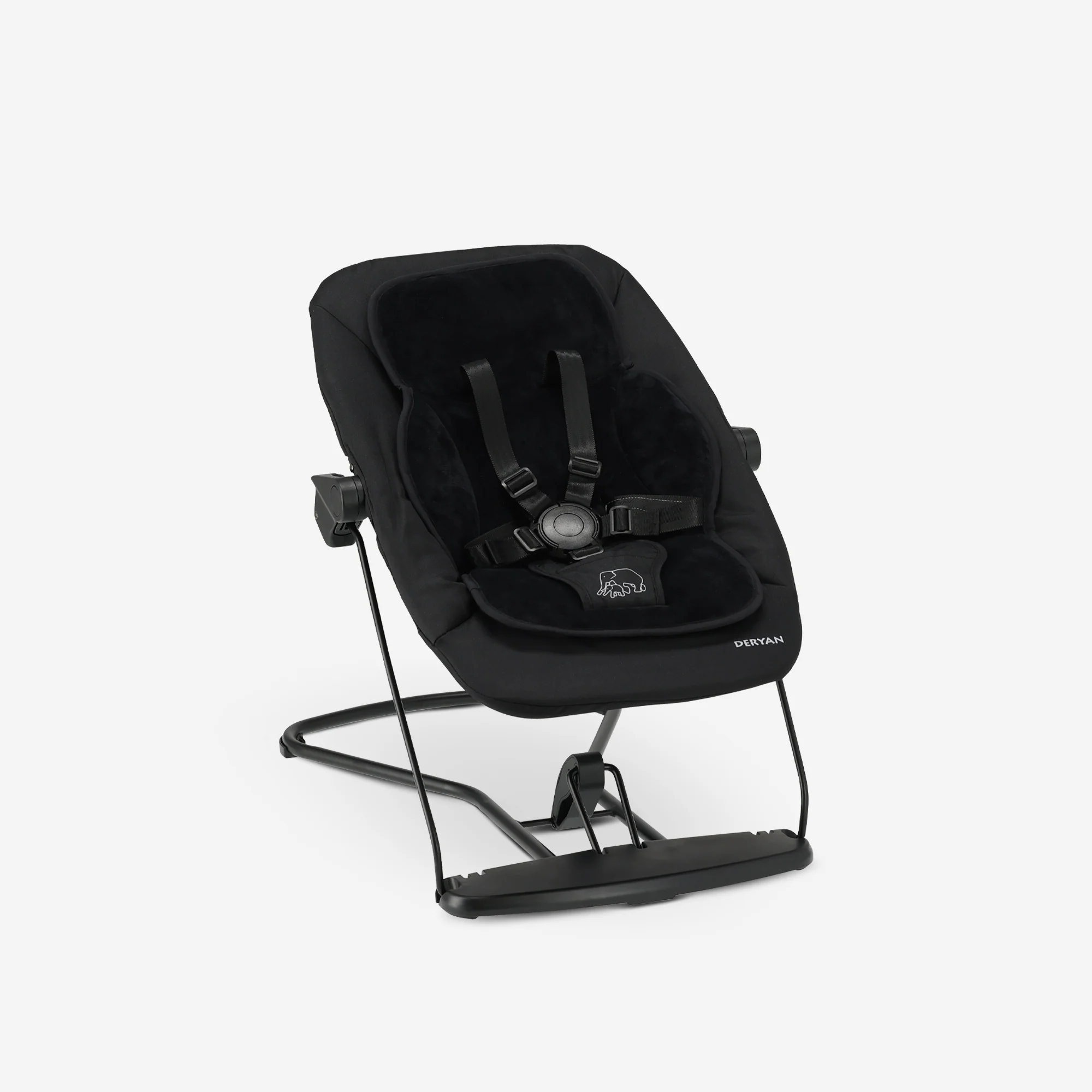 Curve High Chair Set Complete - Including Rocker & Cushion - Black - Image 6