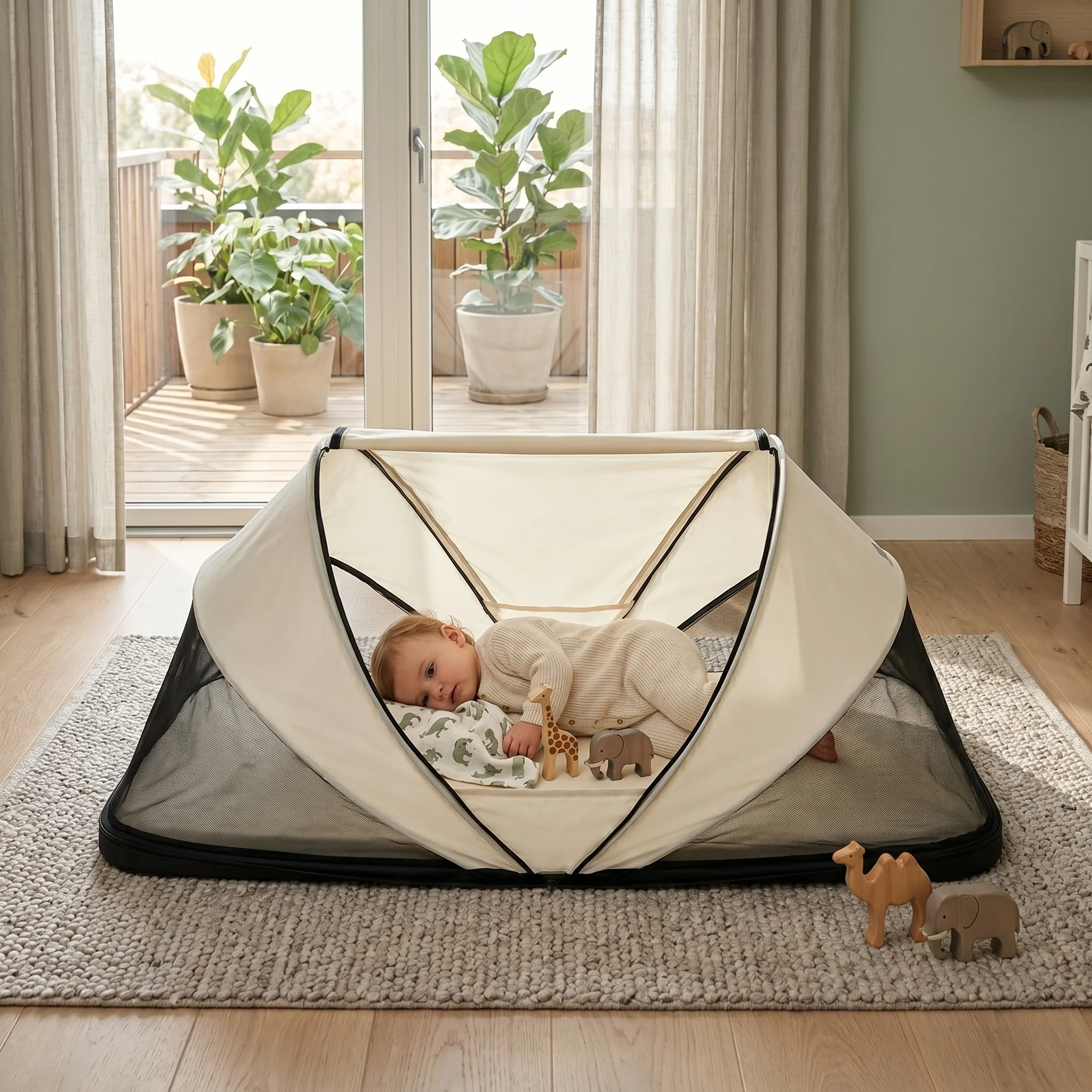 Cutey Camping Bed Baby Tent - Travel Cot - Image 9