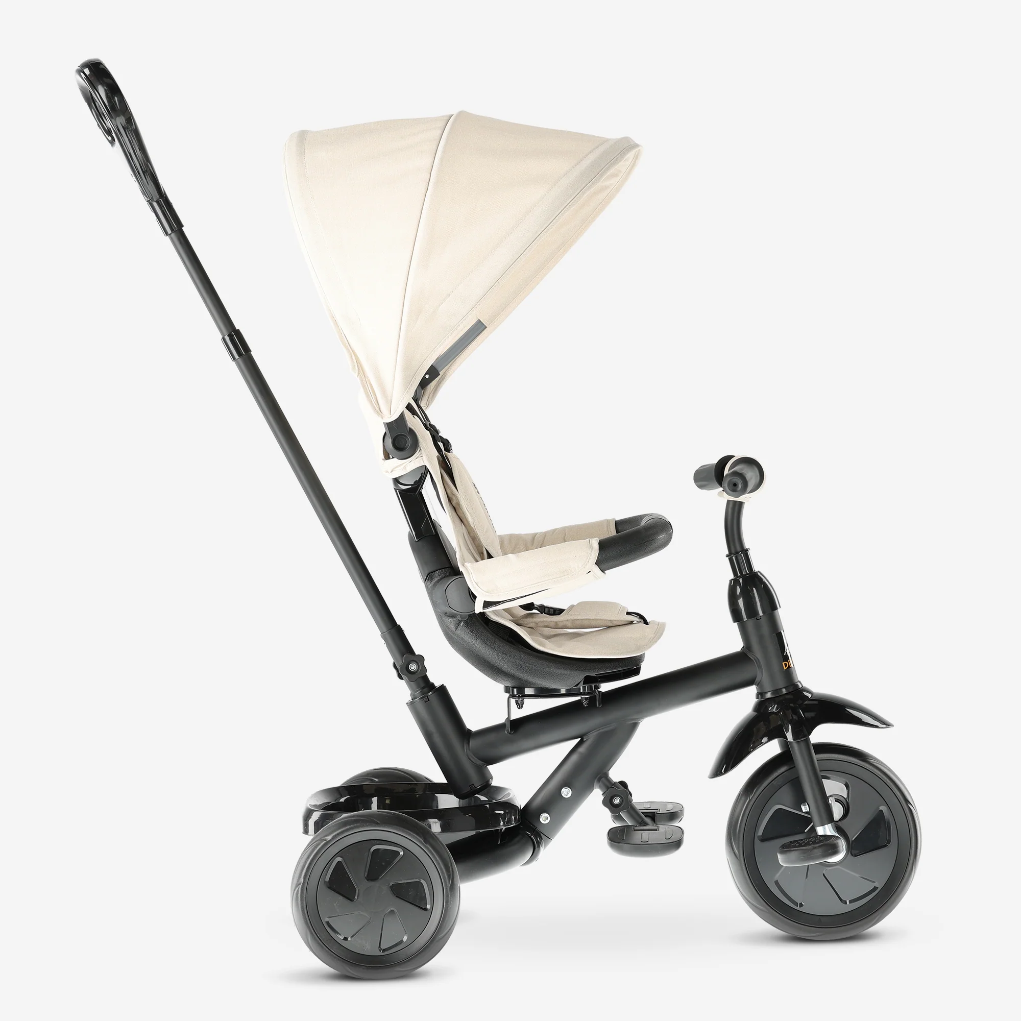 Adventurer Tricycle with Push Bar, Cream - Image 3