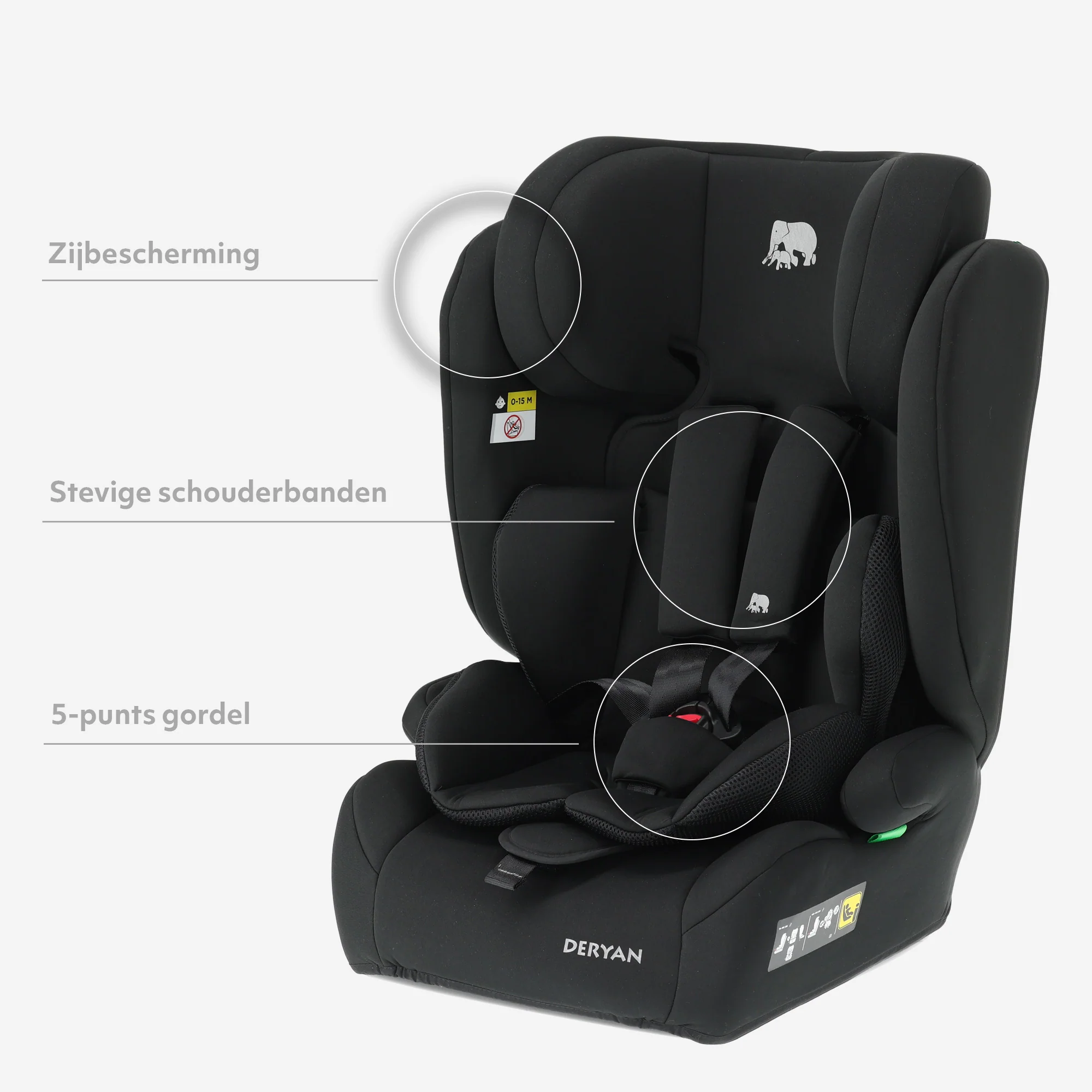 Carter Basic i-Size Car Seat 29.9-59.1" - 19.8-79.4 lb - Image 4