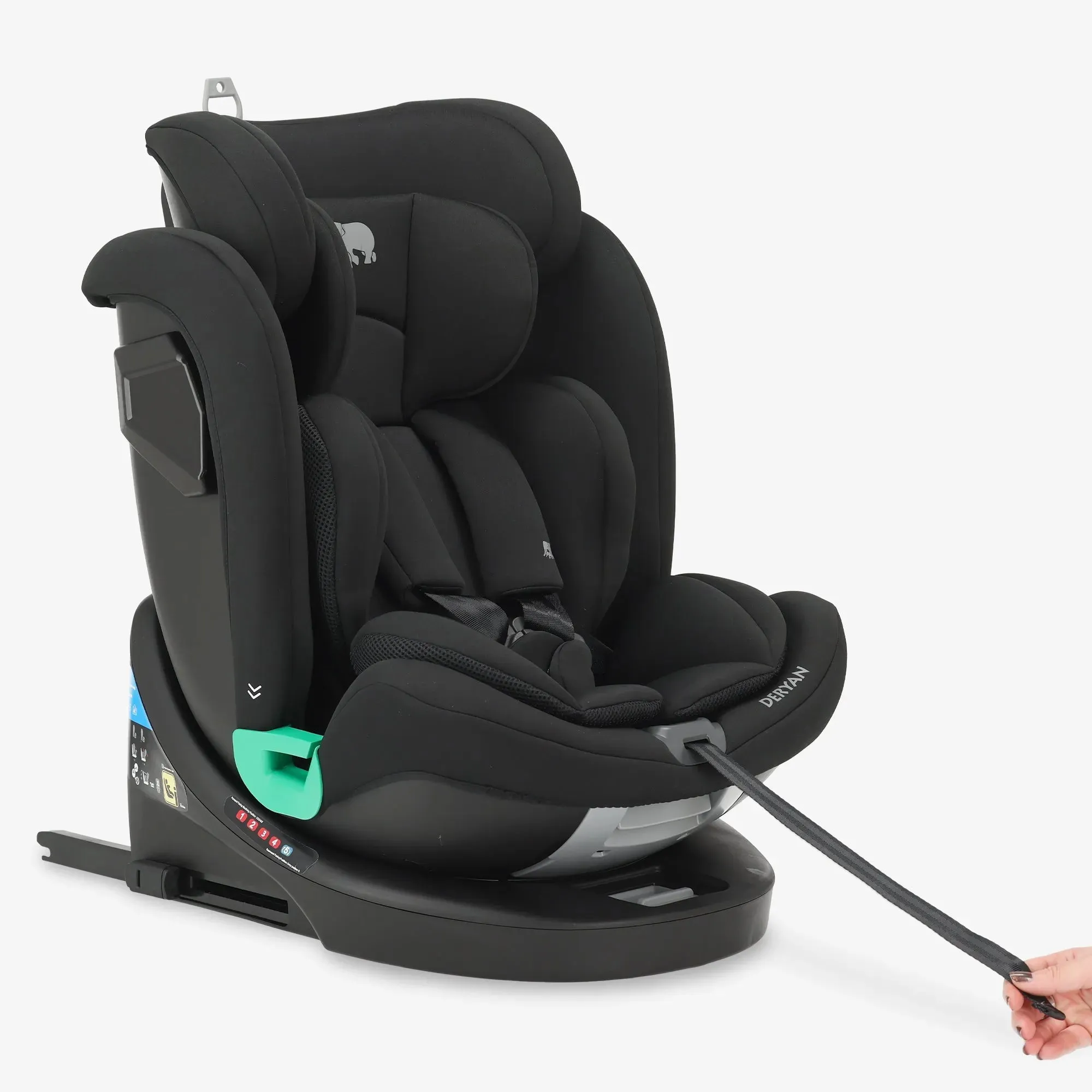 Colin Luxe I-Size Car Seat - Group 0-1-2-3 - Isofix - 360° Rotatable - Black - Image 11
