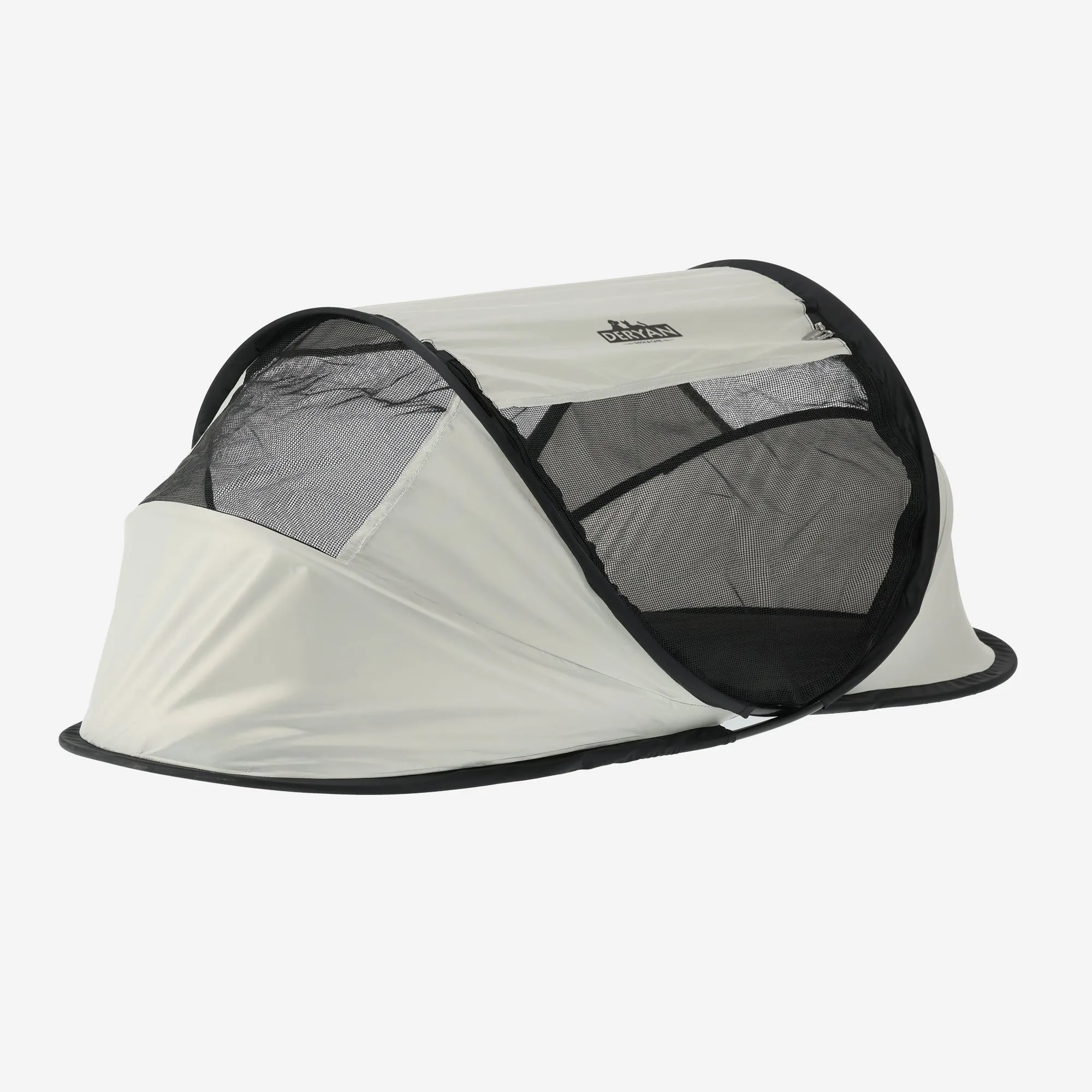 DERYAN Dogs & Cats - Luxury Pop-Up Pet Travel-Cot - Dog Pen - Pop-up system - Foldable bench - Extra thick mesh - Medium - Image 6