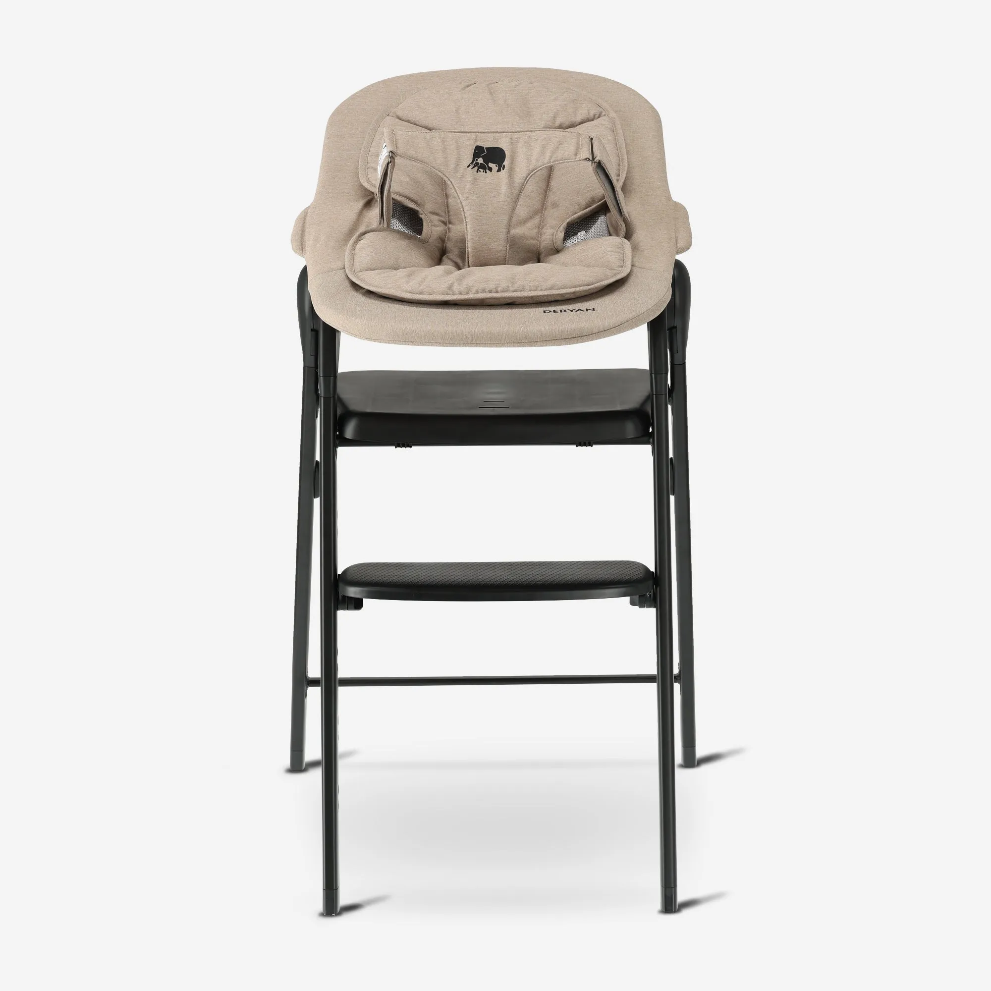 Deryan High Chair with Bouncer - Black/Nougat - Image 14