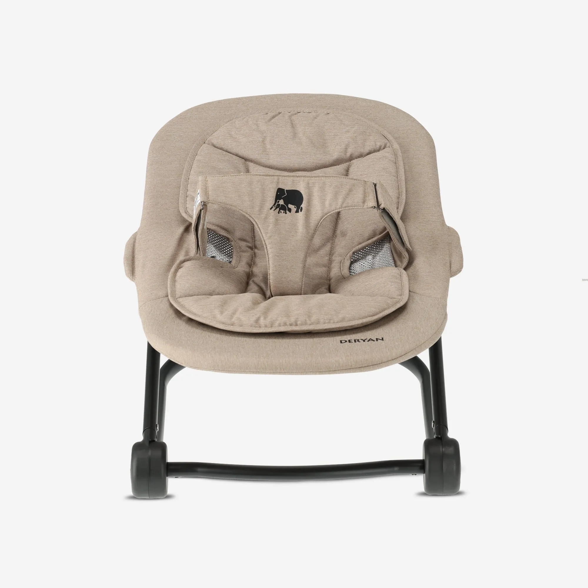 Deryan High Chair with Bouncer - Black/Nougat - Image 6