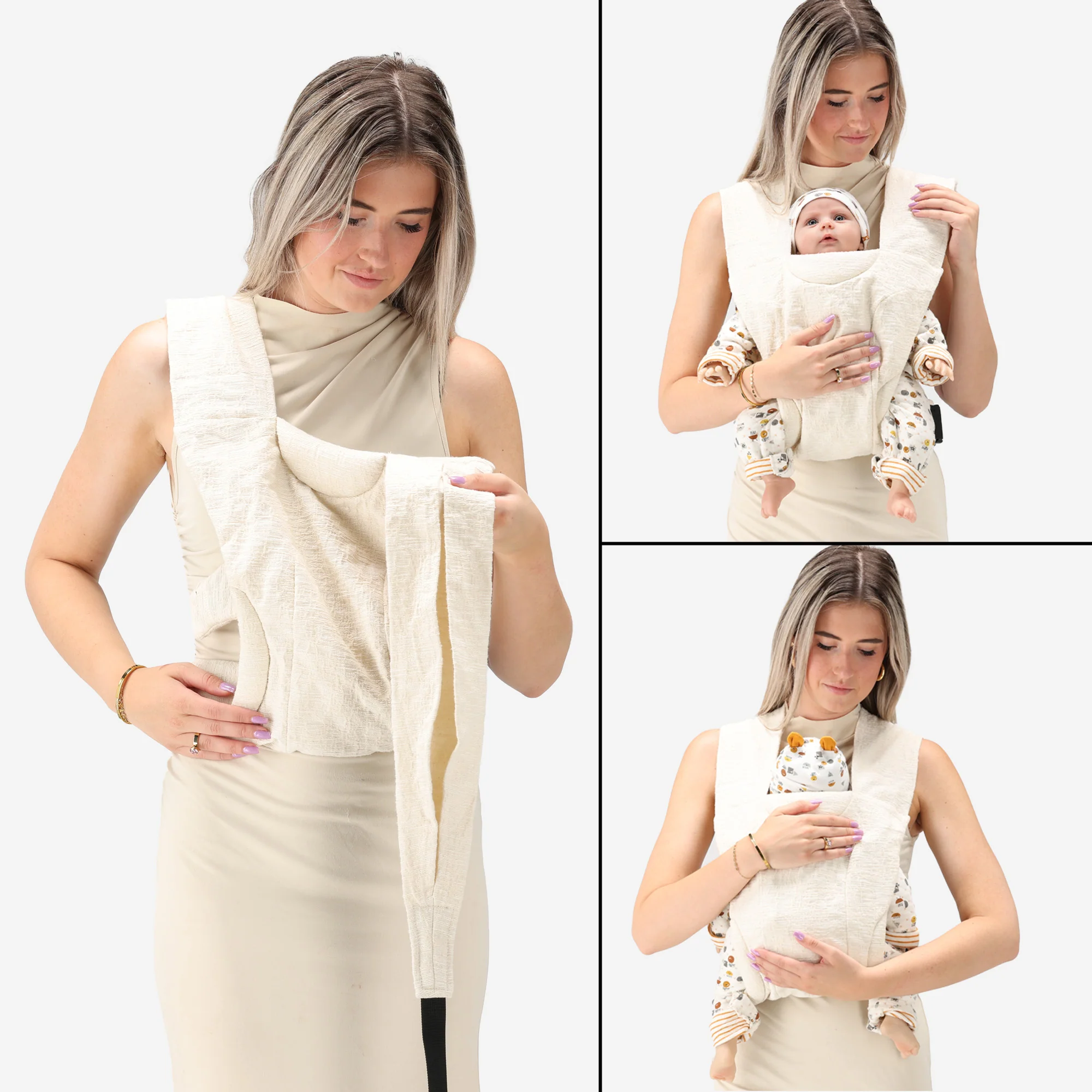 Baby Carrier Nova Soft Knit Cream - Image 7