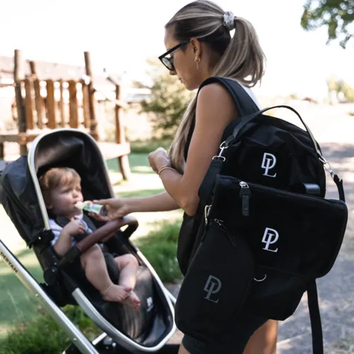 Three-Piece Diaper Bag Black - Image 10