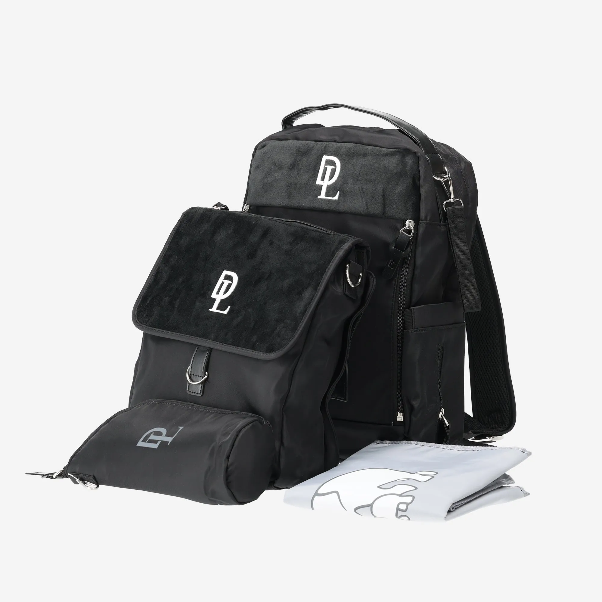 Three-Piece Diaper Bag Black - Image 2
