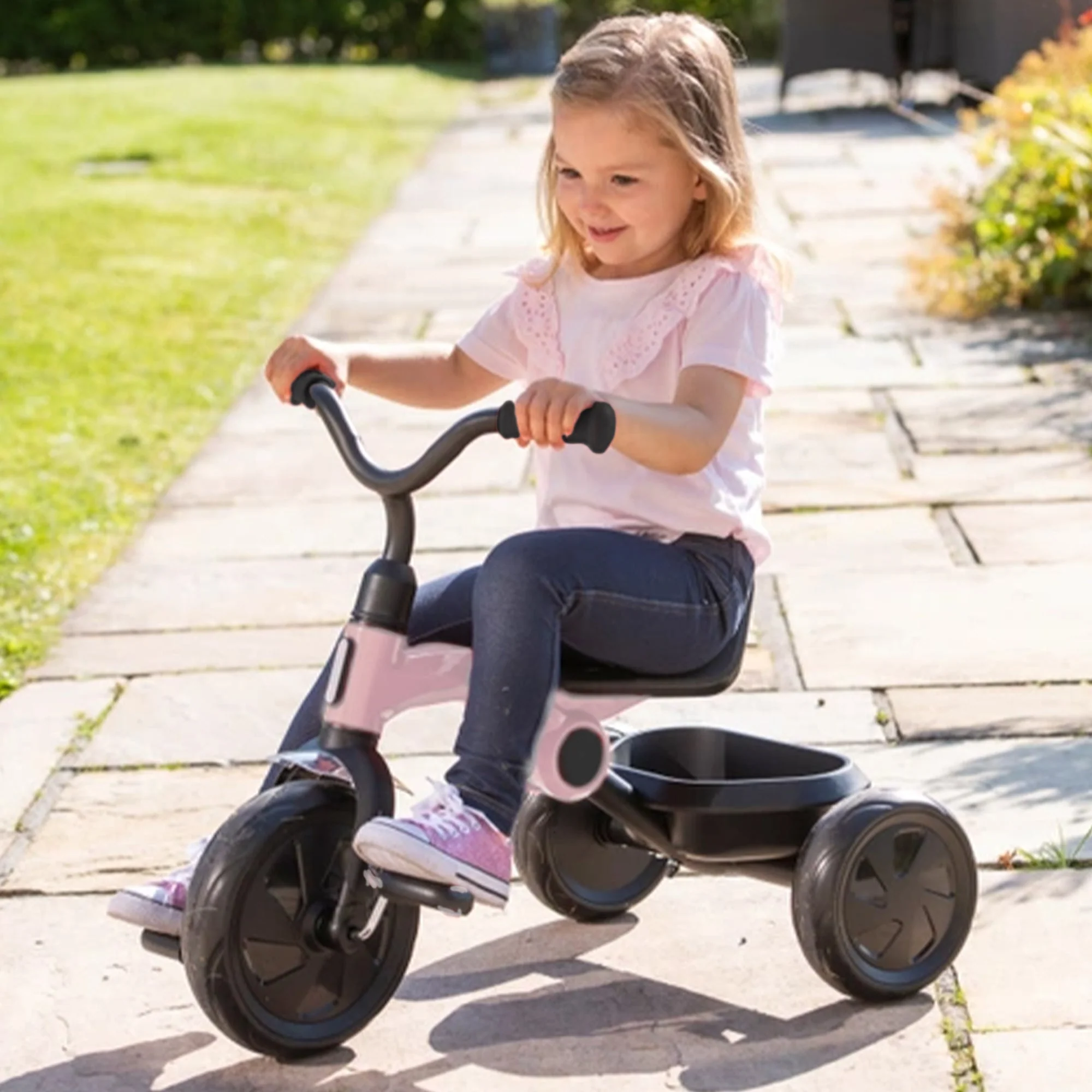 Drifter Tricycle with push bar Rosé - Image 8