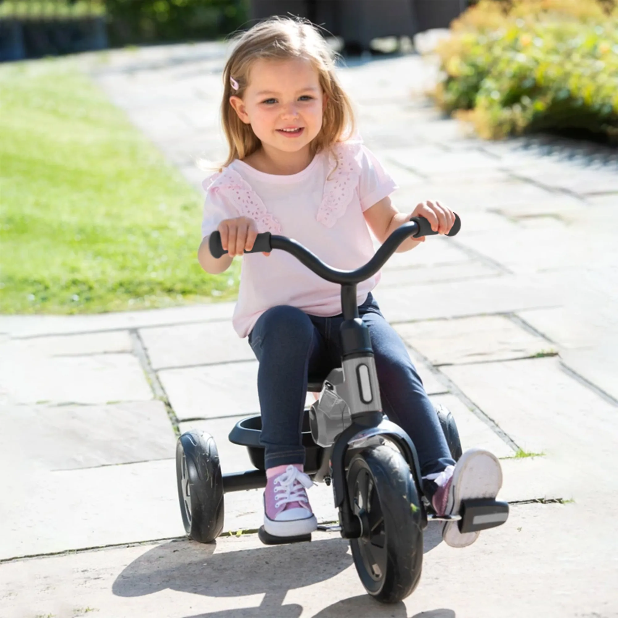 Drifter Tricycle with push bar Black - Image 13