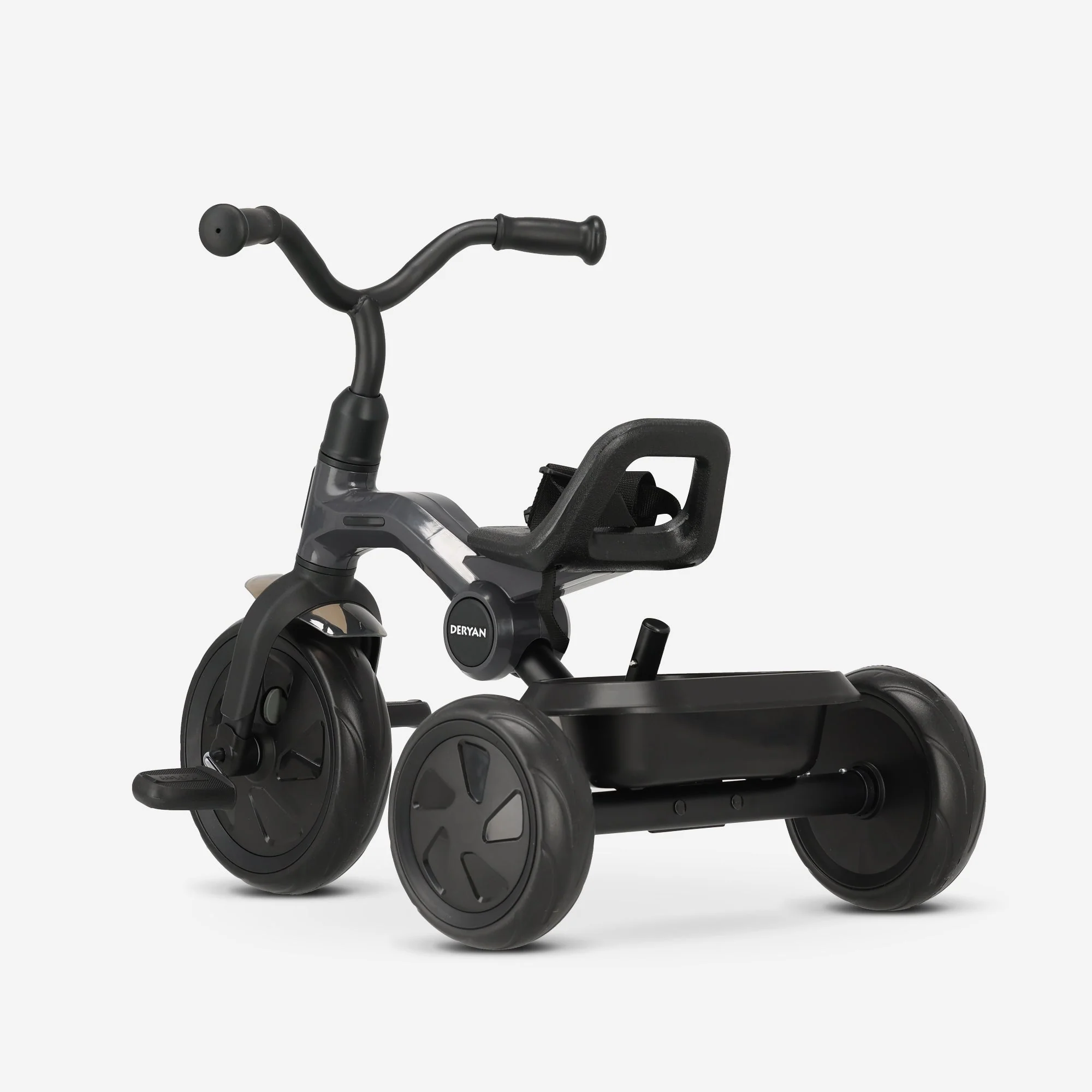 Drifter Tricycle with push bar Black - Image 9