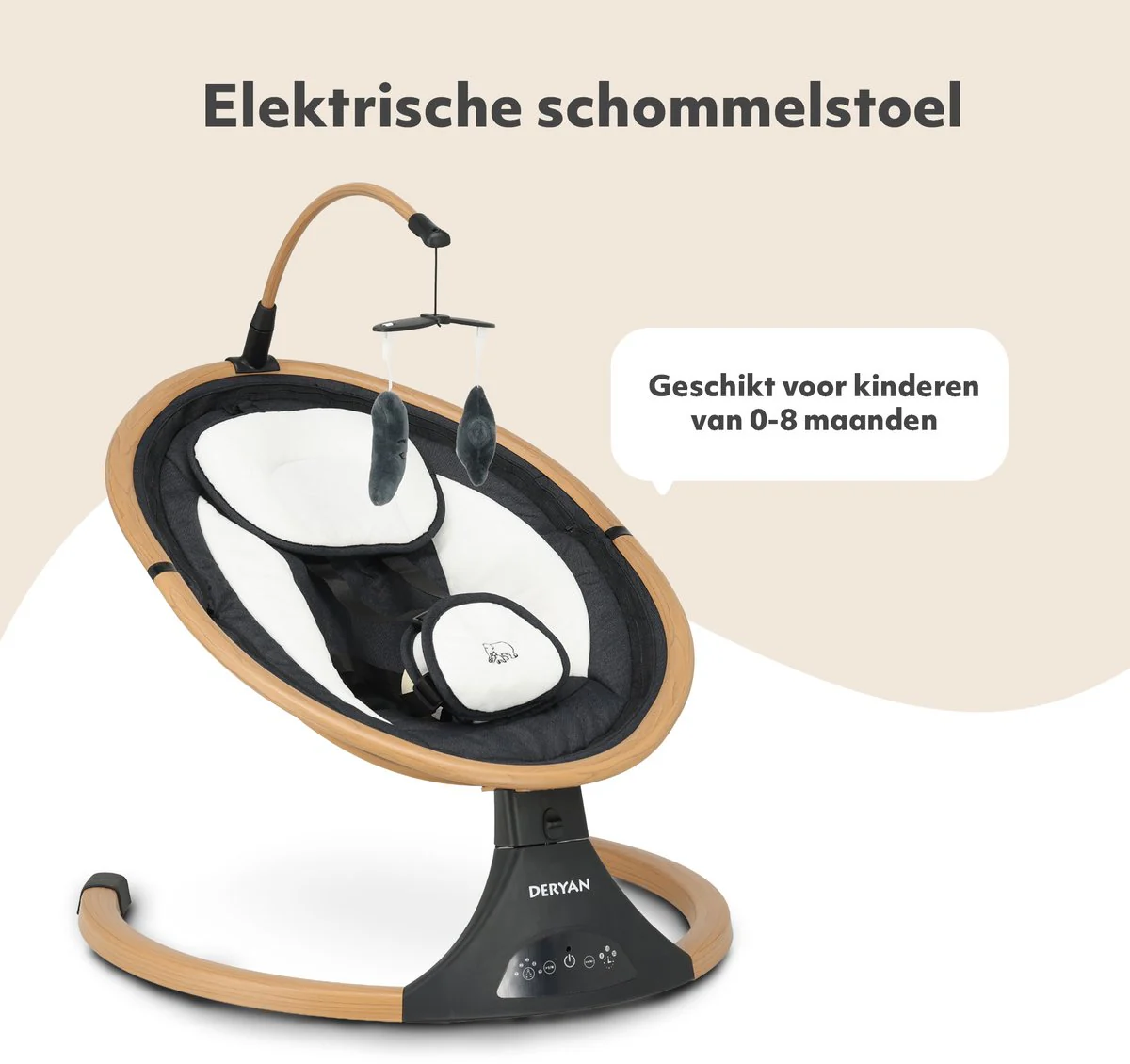 Electric Swing Chair Wood - Image 5