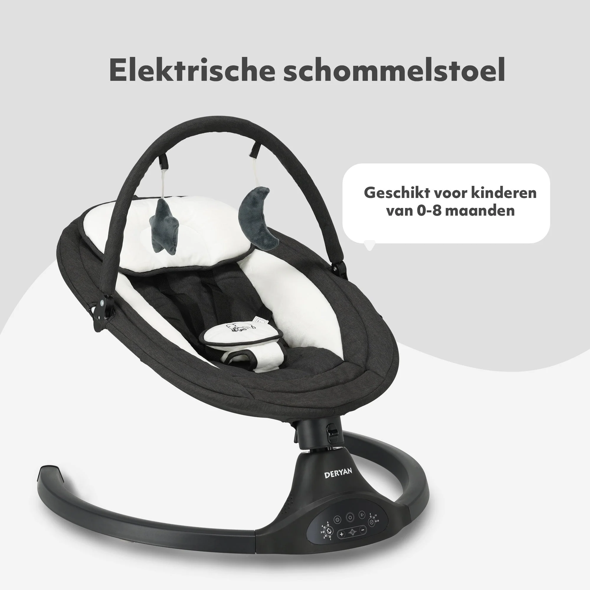Electric Rocking Chair Black - Image 6
