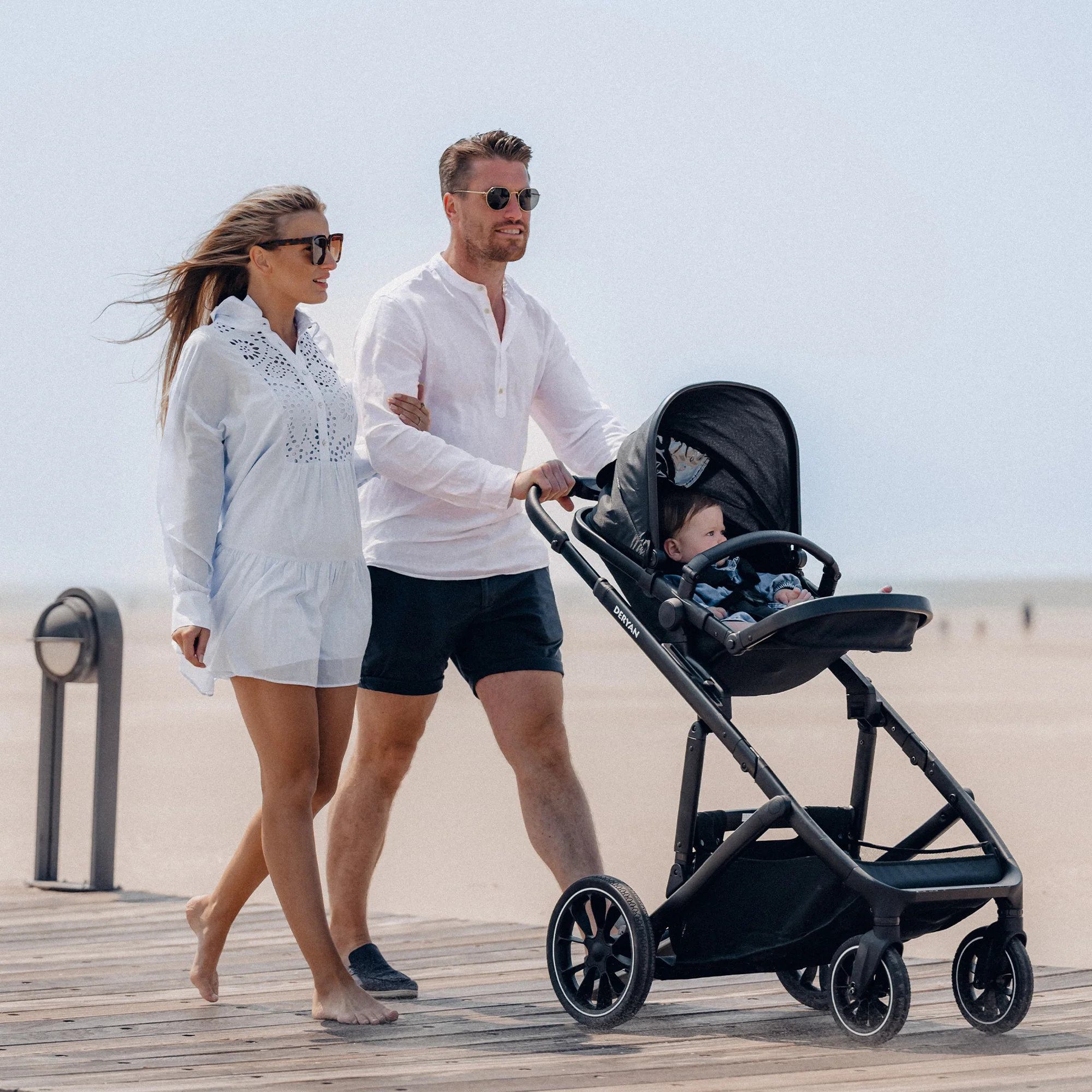 Evy² Duo Stroller, Black, Two-Seater - Image 5